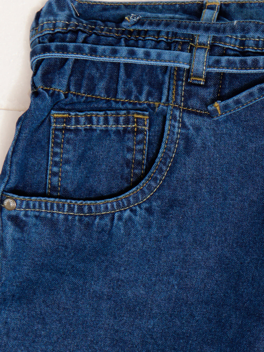 Women Blue Mid-Rise Shorts