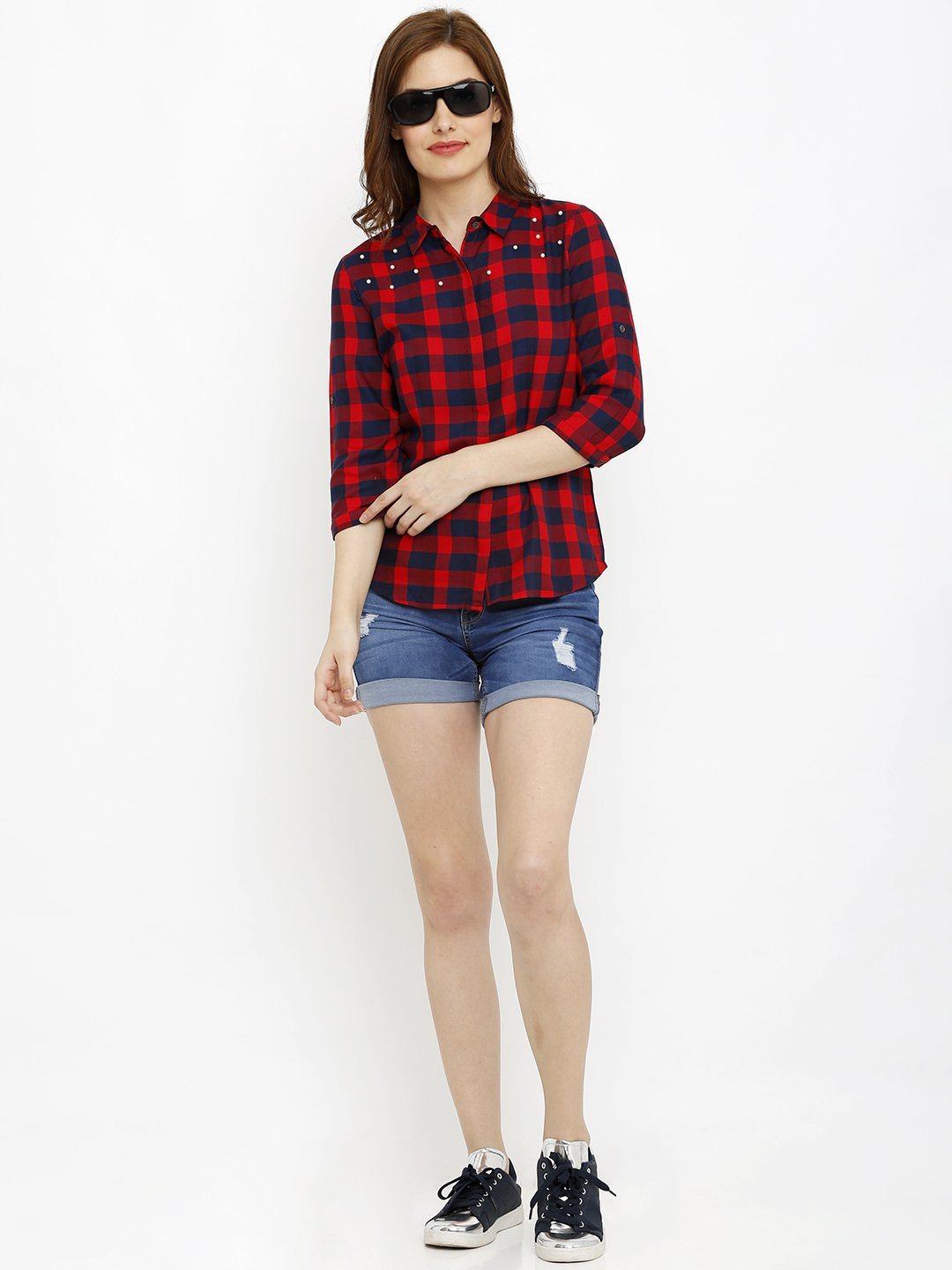 Women High-Rise Slim Shorts