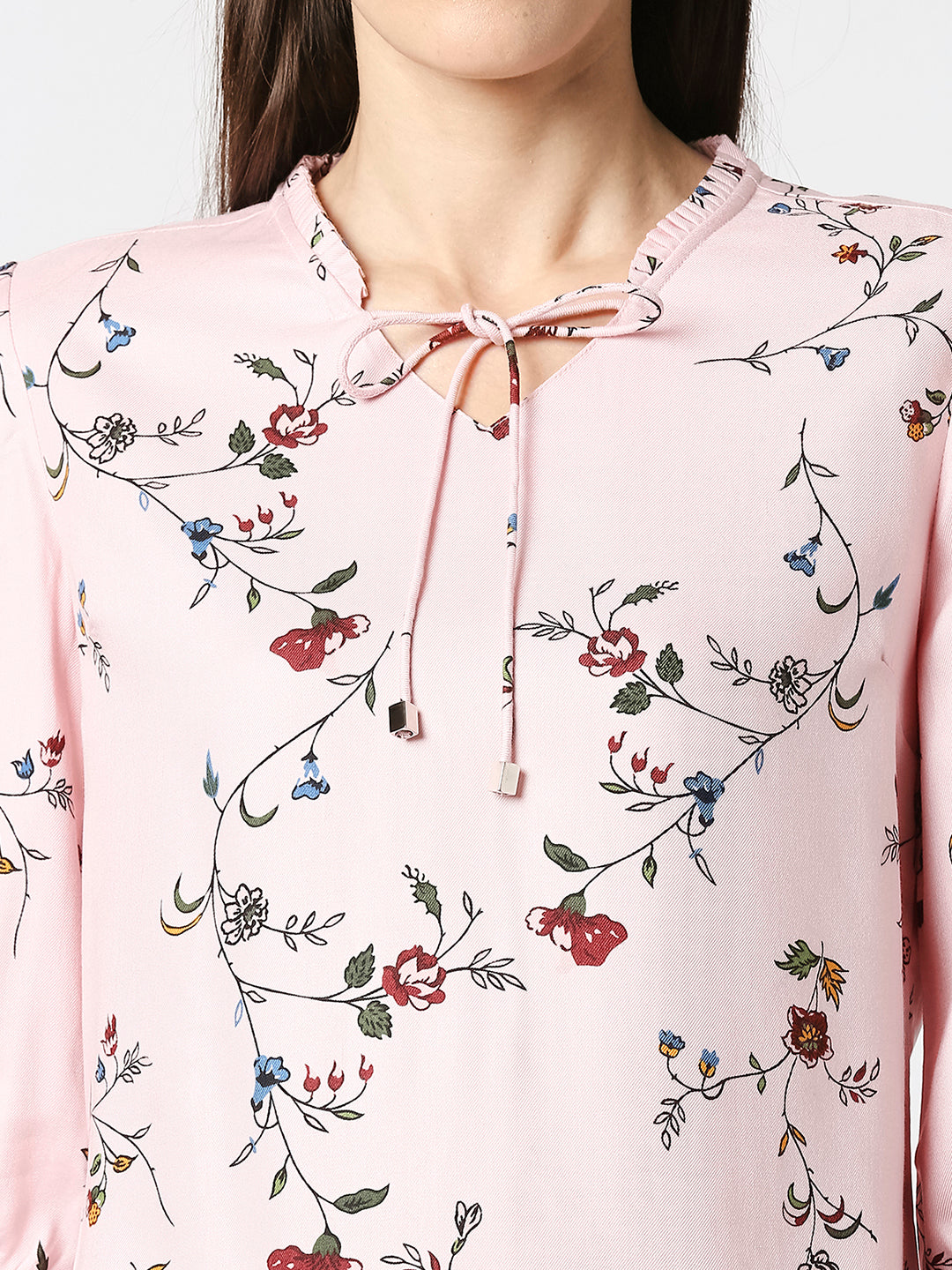 Women Soft Pink Printd Top