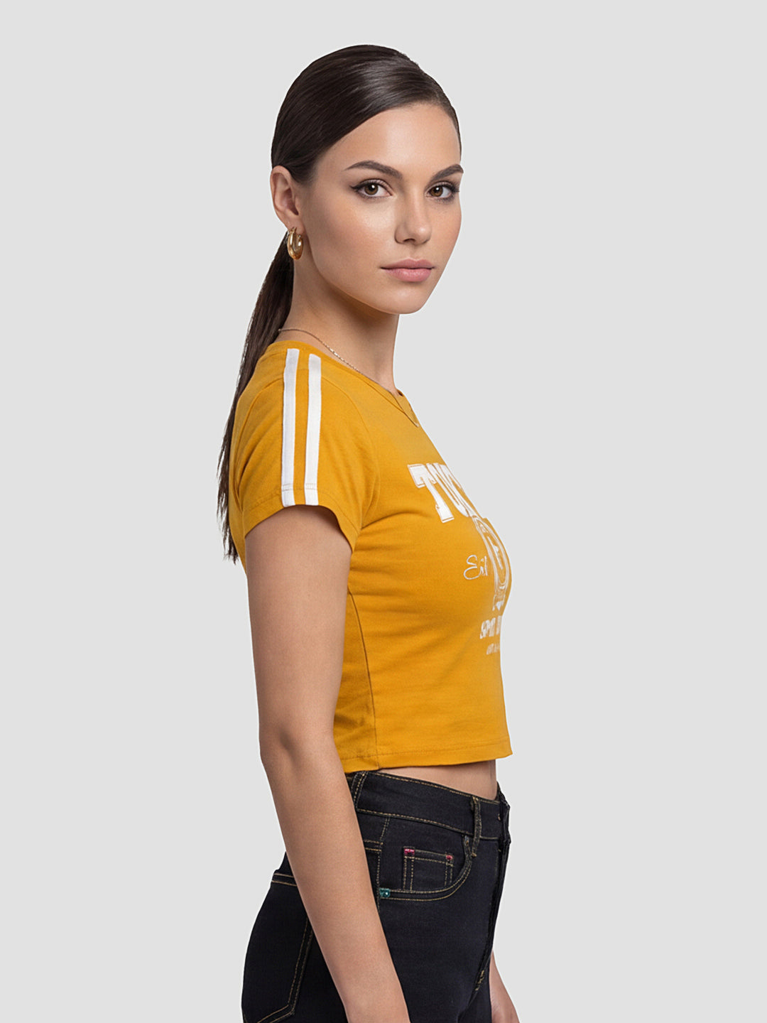 Women Mustard Genz Tees