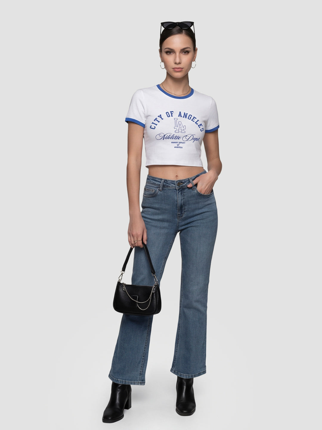 Women White Genz Tees