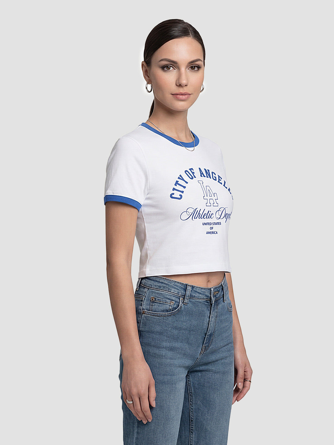 Women White Genz Tees