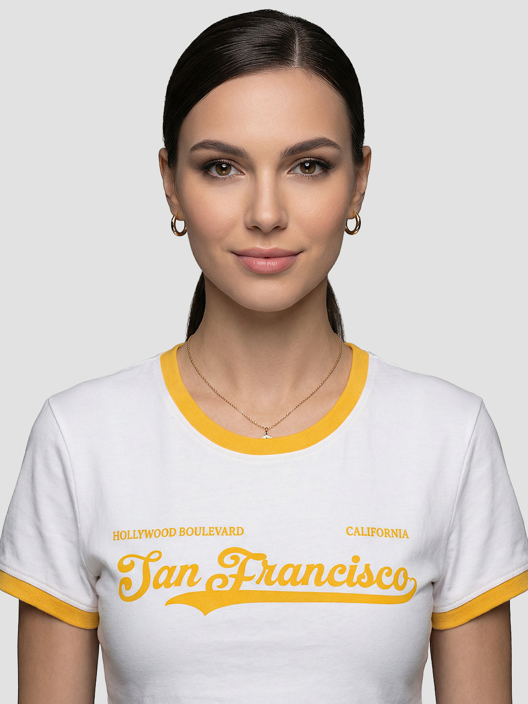 Women White Genz Tees
