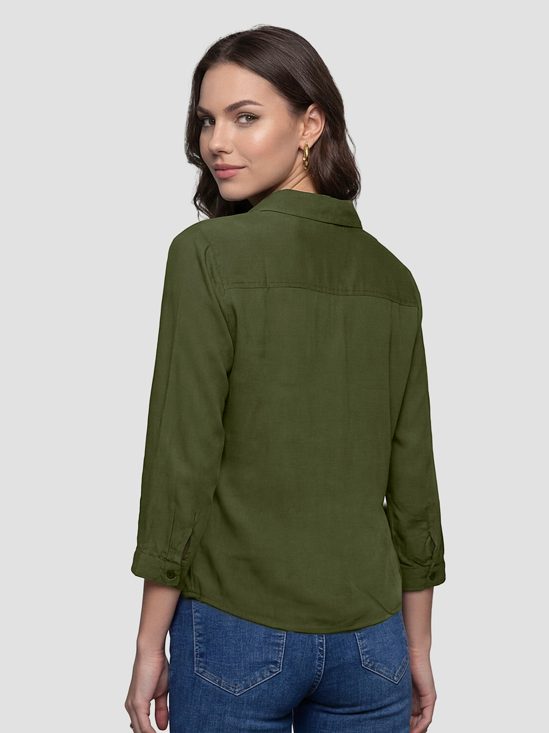 Women Olive Shirt