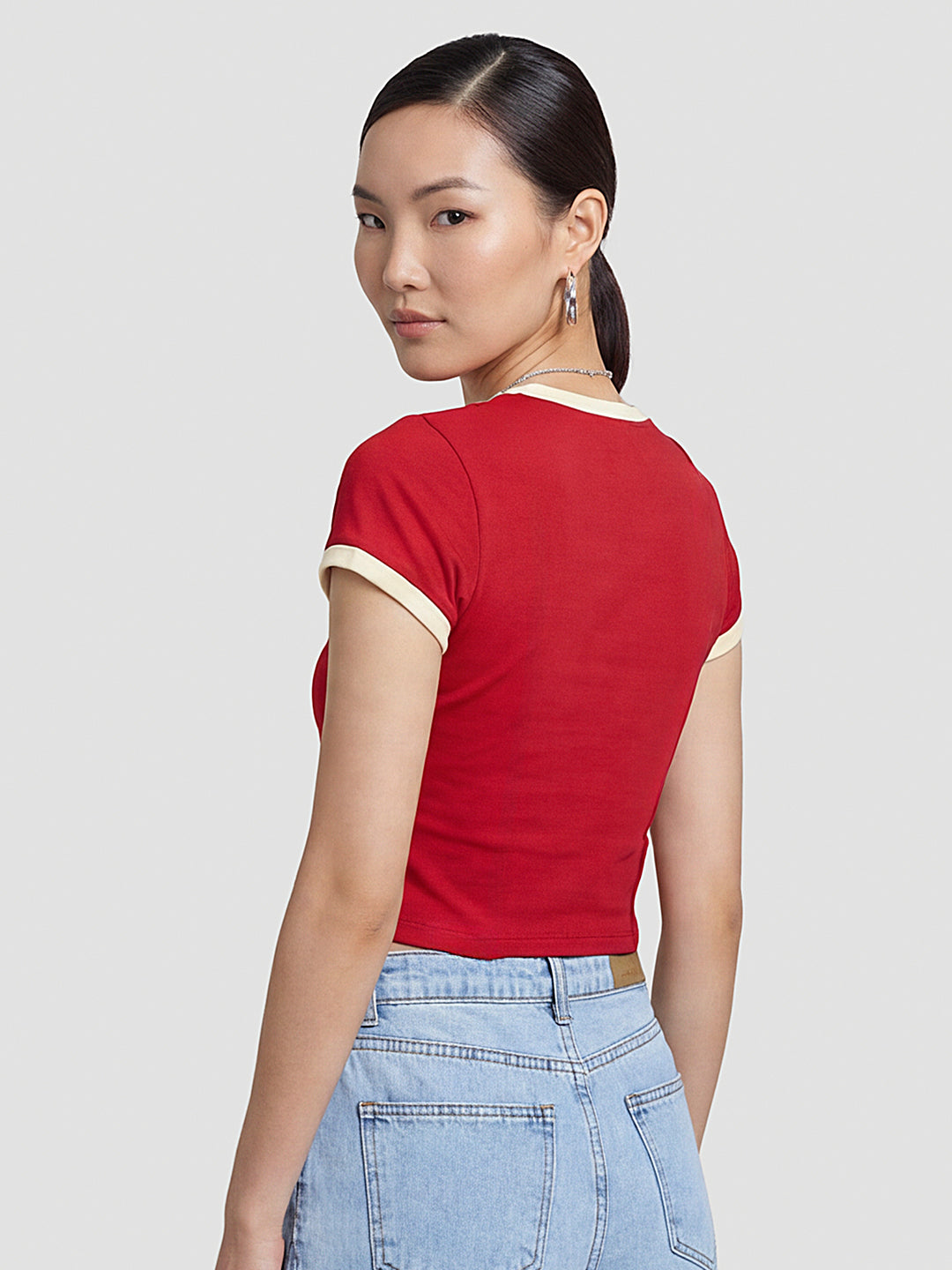 Women Red Genz Tees