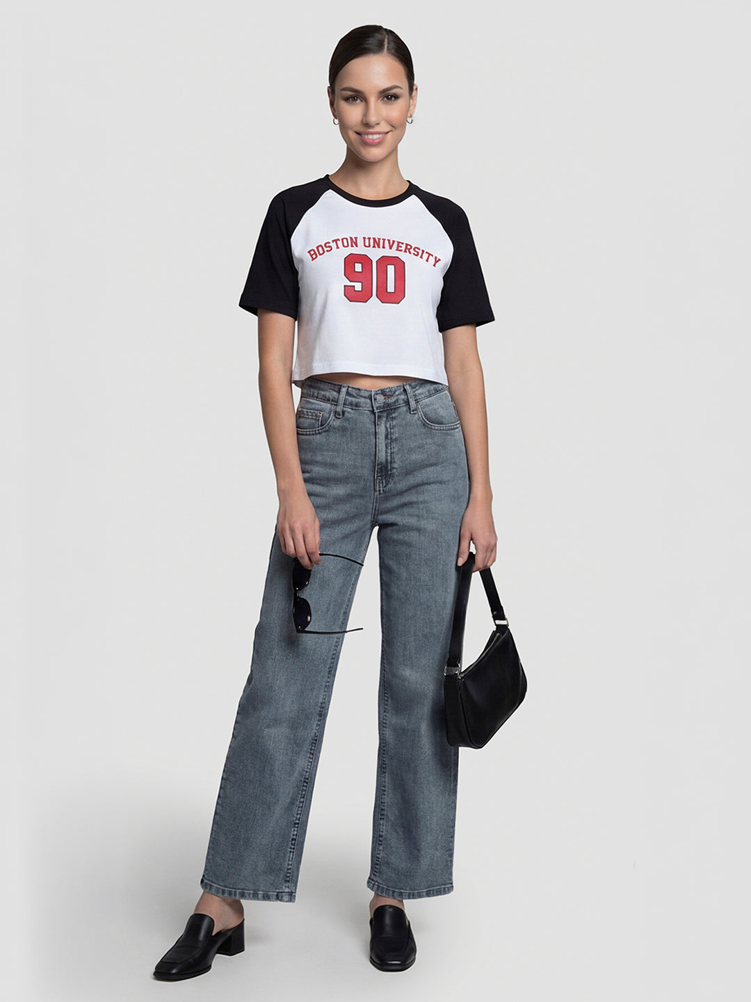 Women White/Black Genz Tees