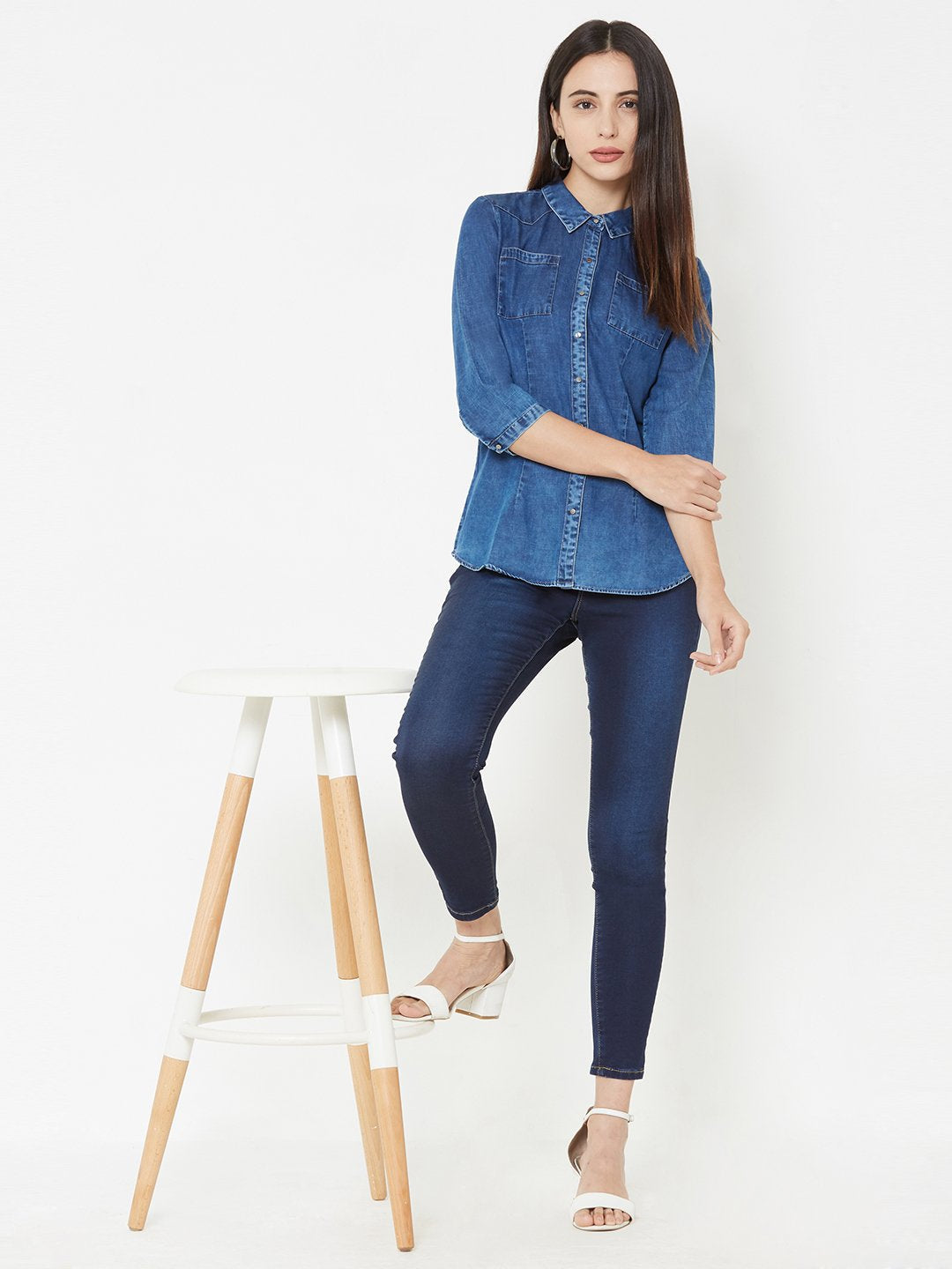 Women Dark Blue Top