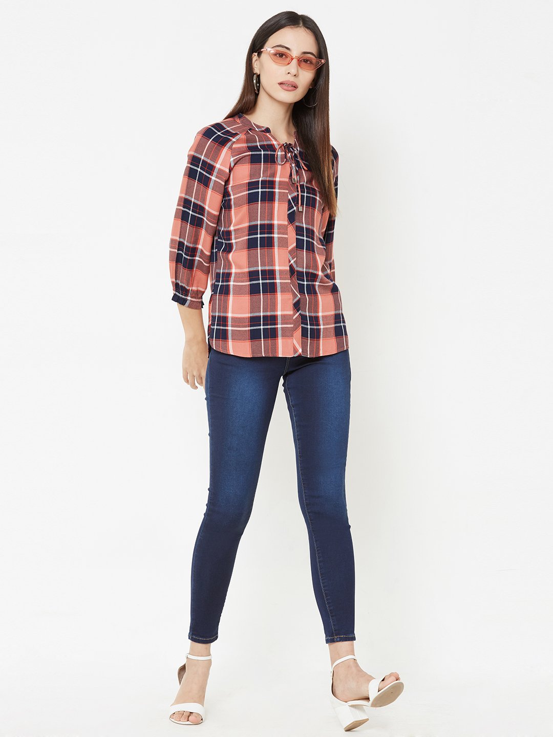 Women Multi Checks Top