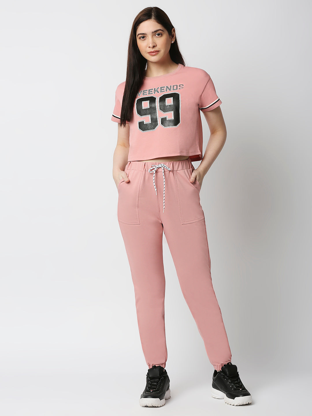 Women Blush Pink Slim Top