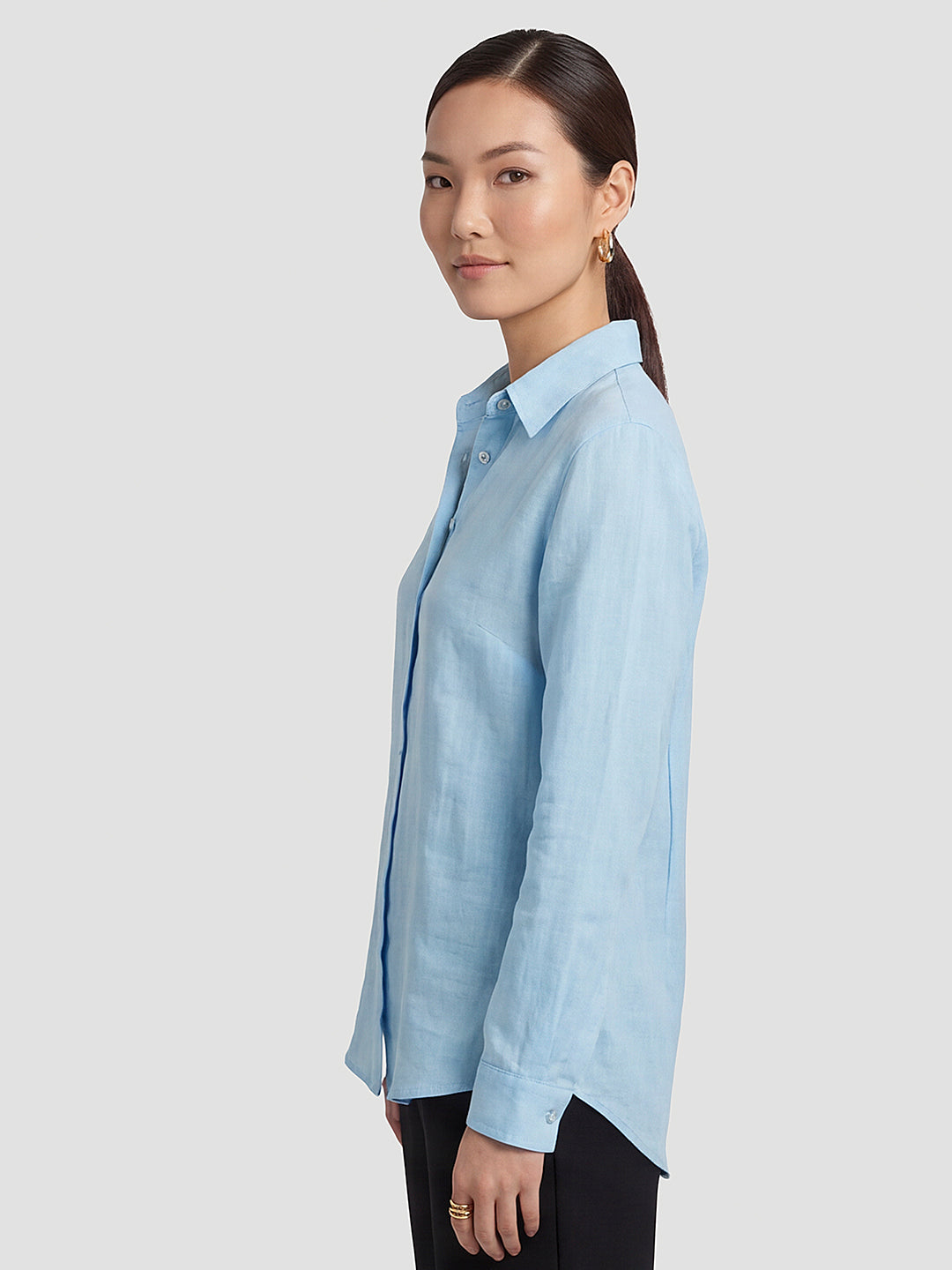 Women Sky Oversized Shirt