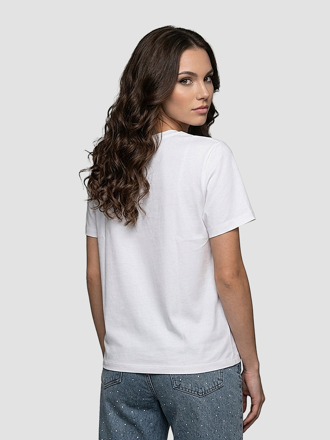Women White Graphic T-Shirt