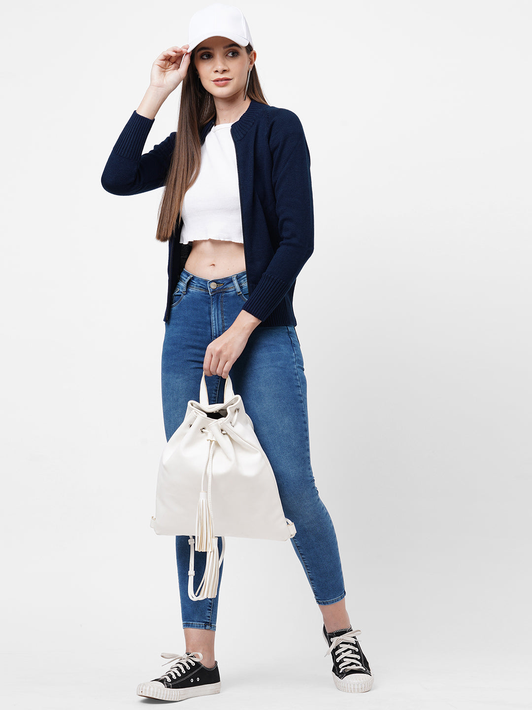 Women Navy Sweater