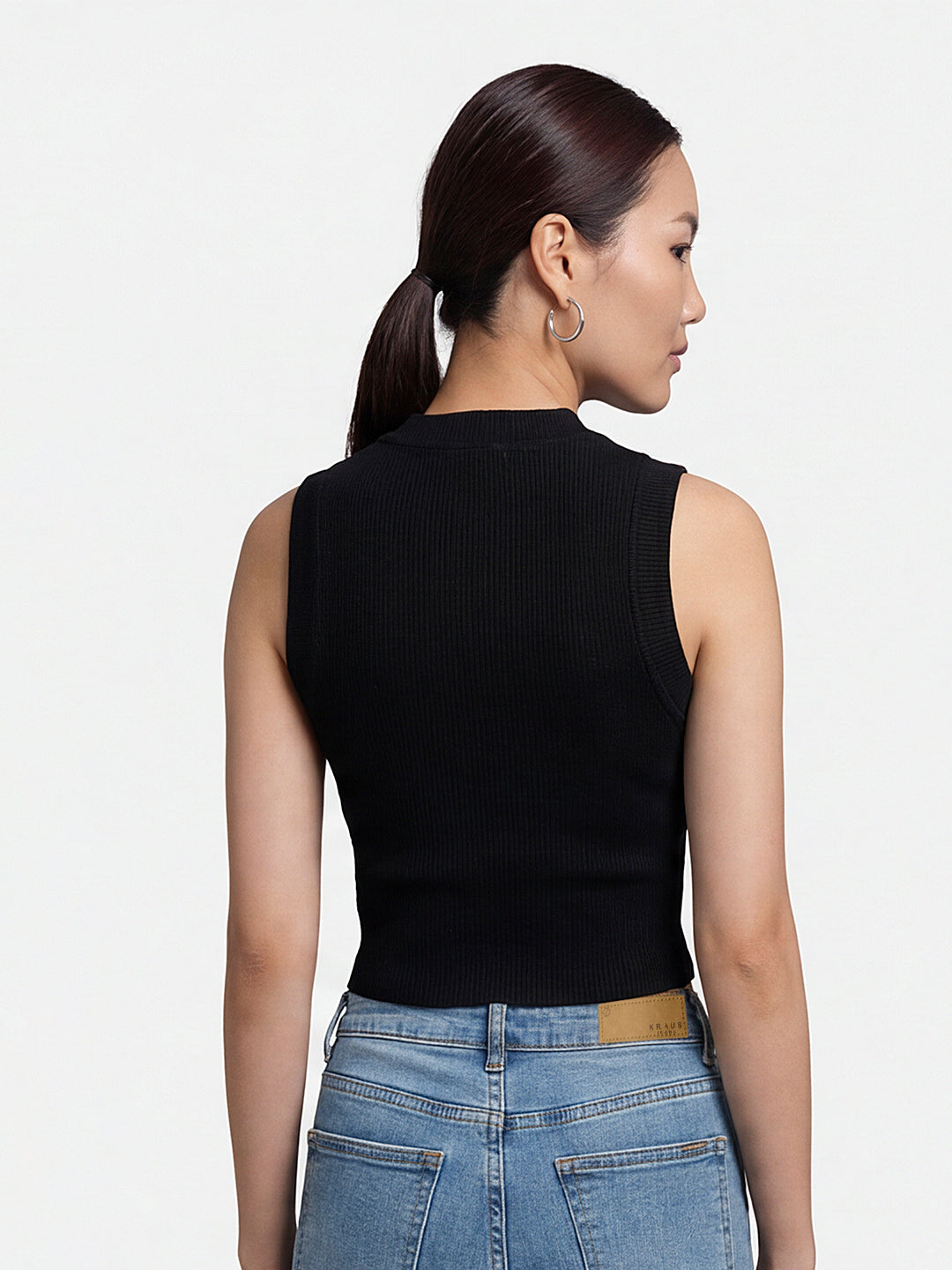 Women Black Tank Top