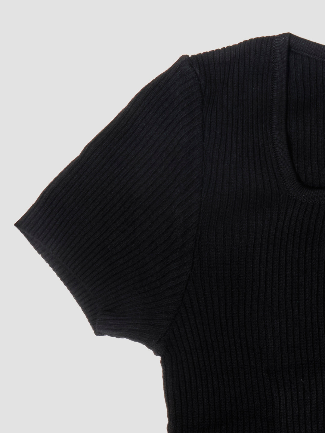 Women Black Flat Knit
