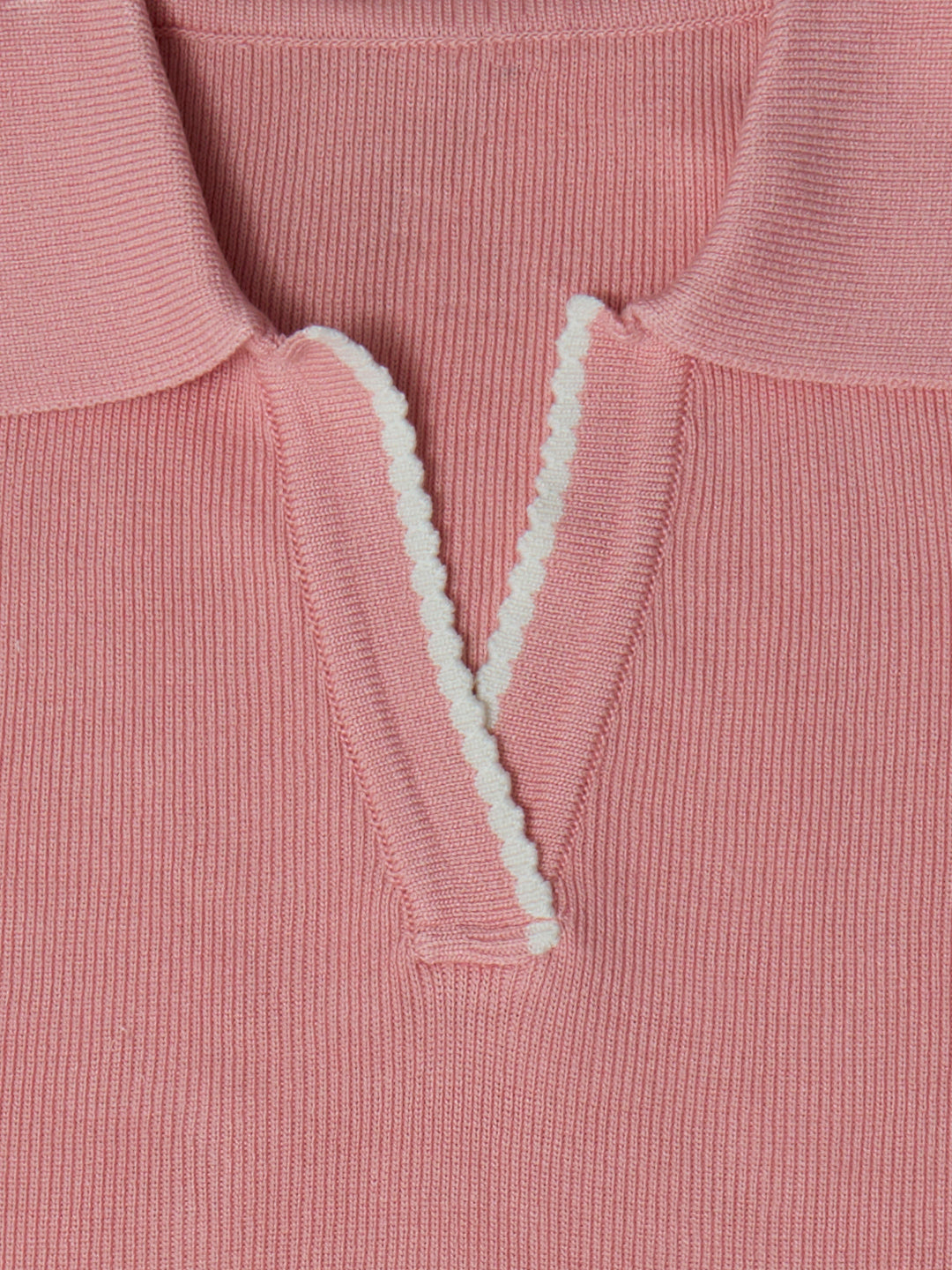Women Peach Pink Flat Knit