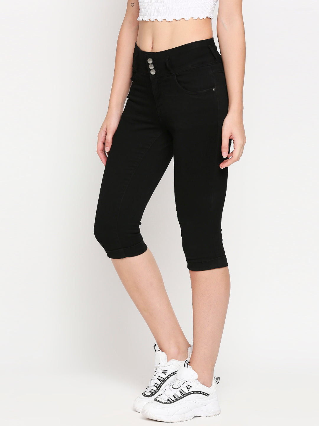 Mid-Rise Slim Capri
