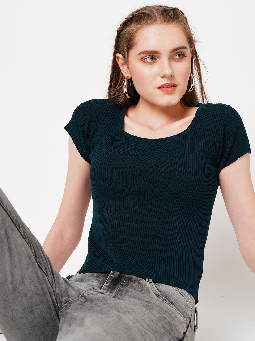 Women Airforce Flat Knit Top
