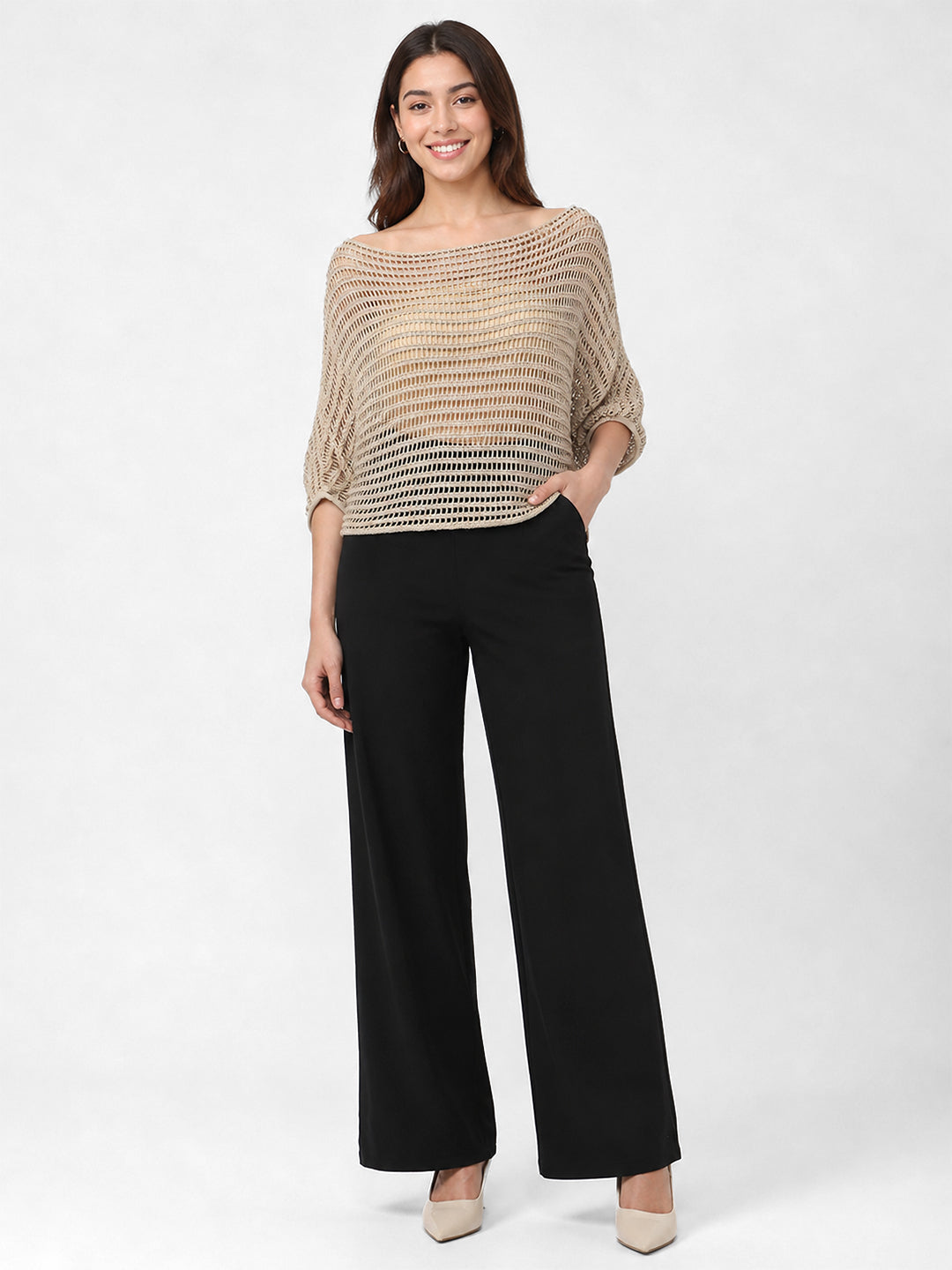 Women Champang Batsleeve Top