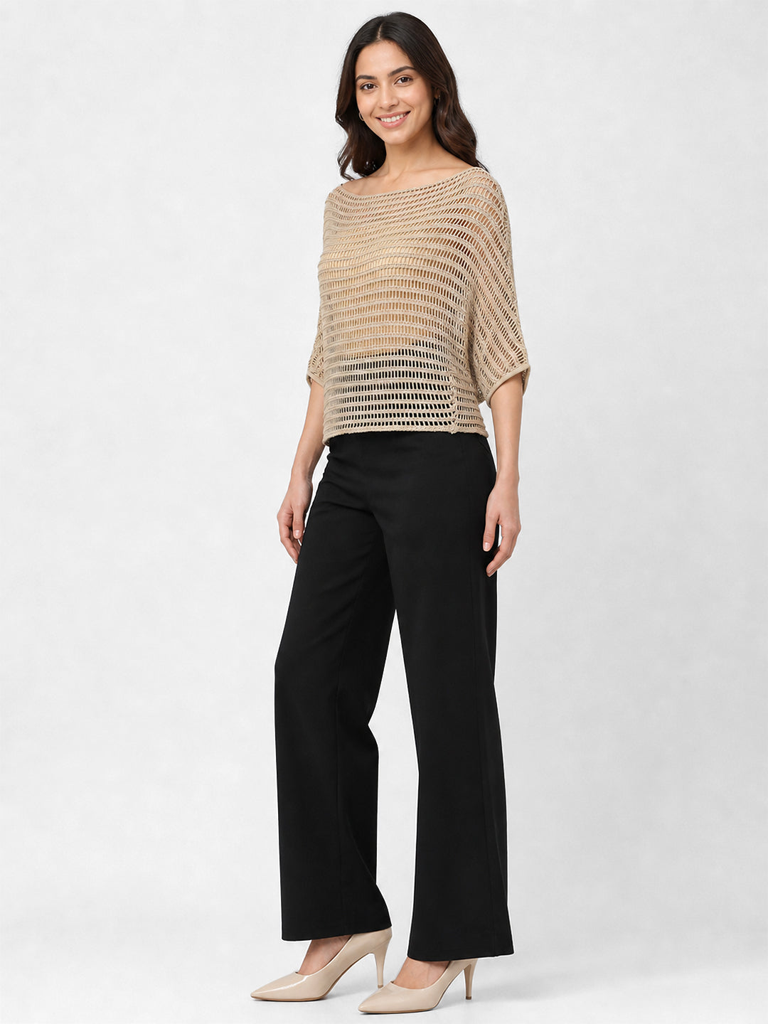 Women Champang Batsleeve Top
