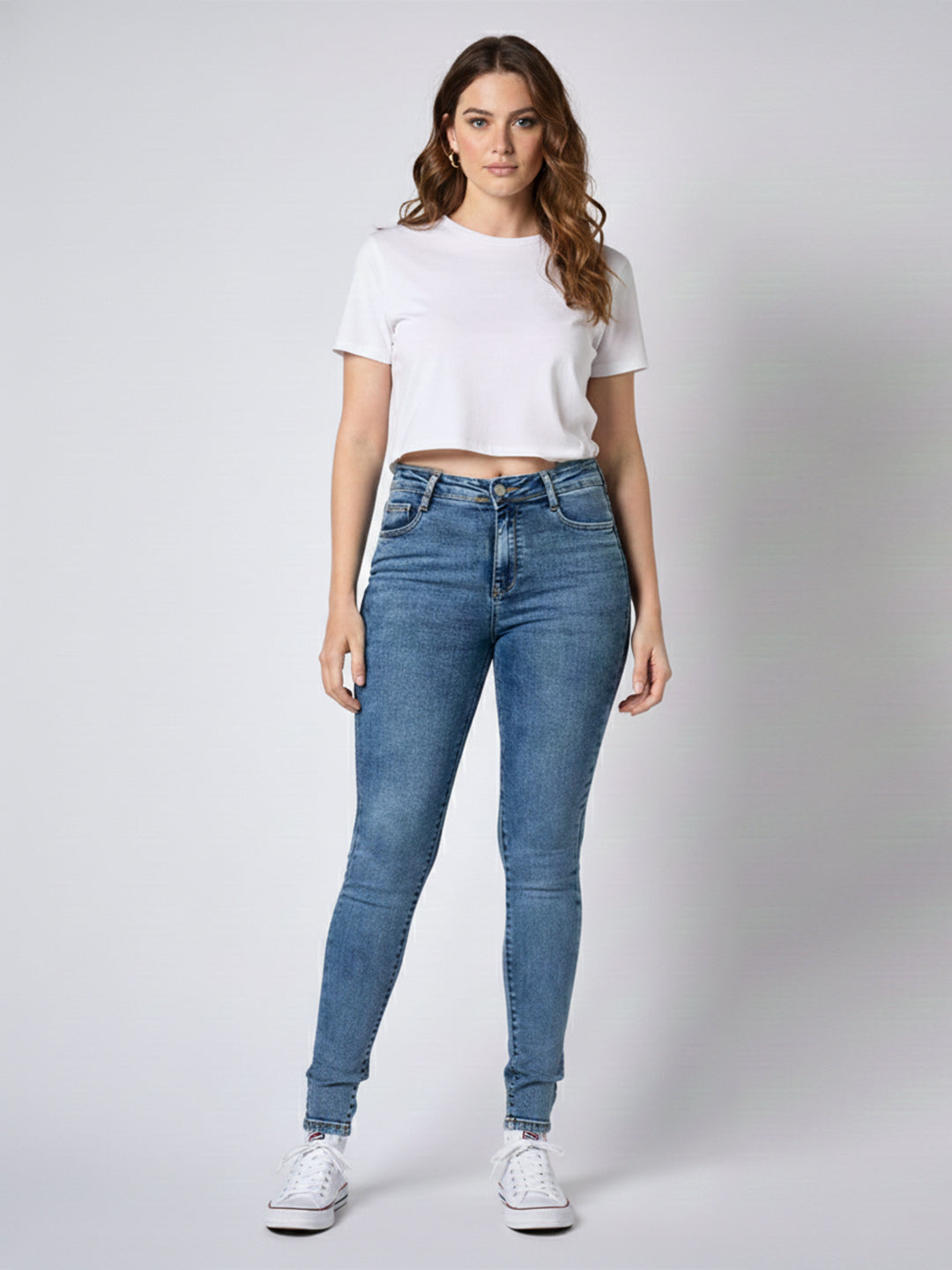 Women Blue Sky High Skinny Jeans