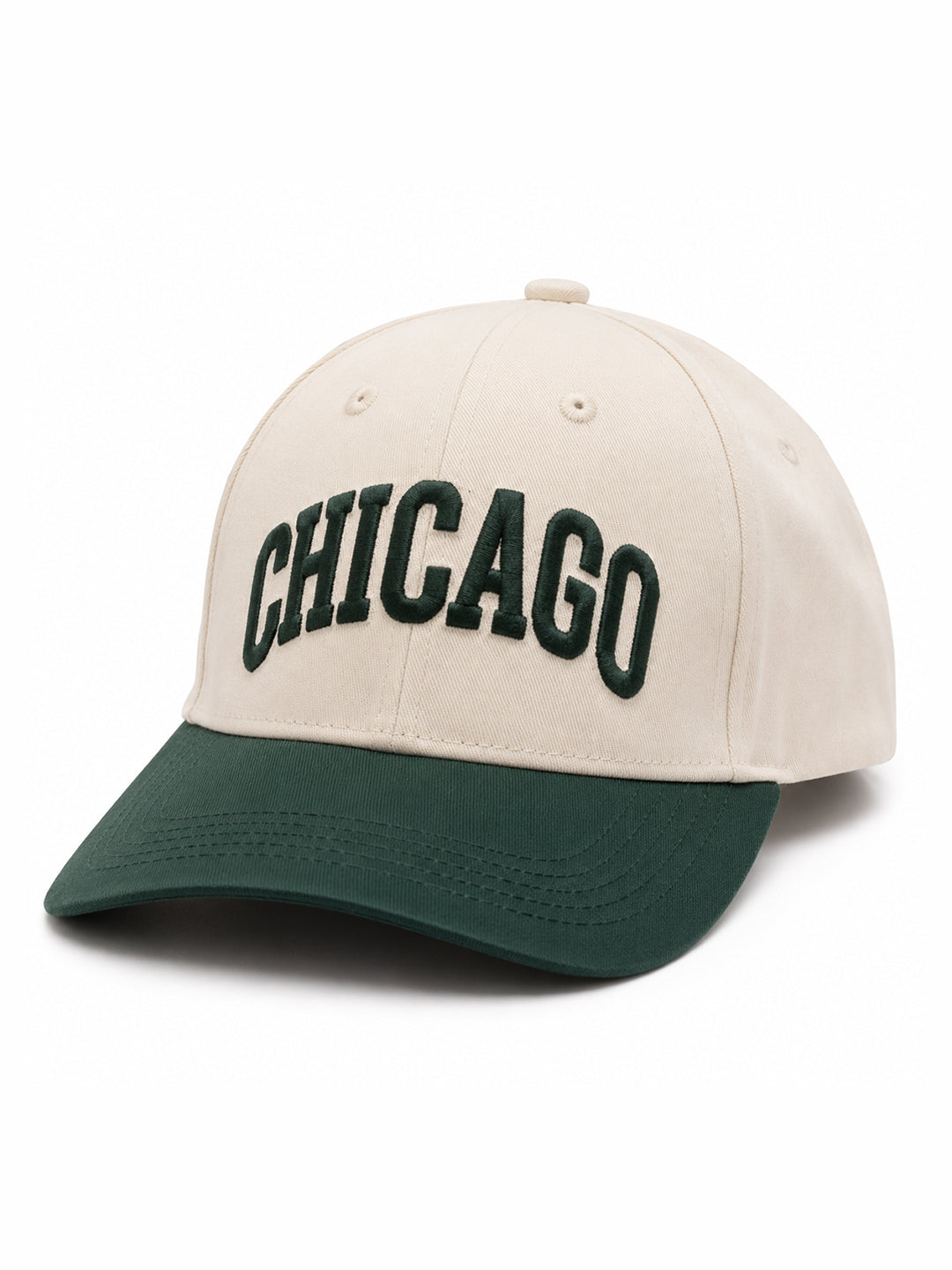 Kraus Ivory/Bottle Green Casual Cap