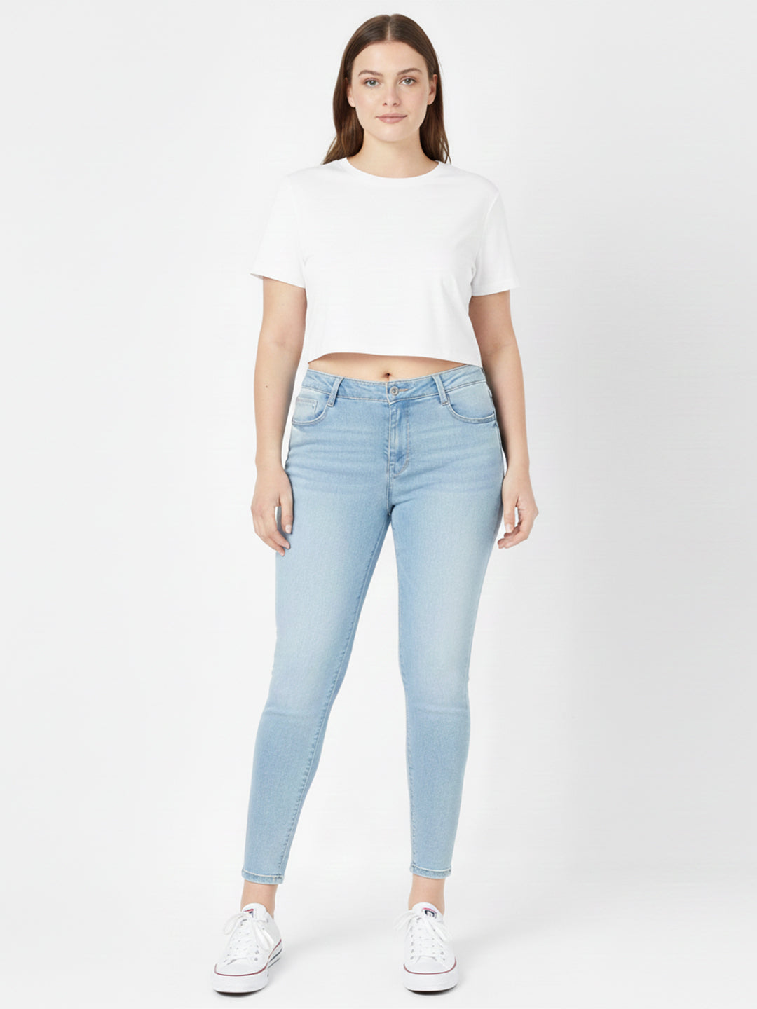 Women Mid-Rise Push Up Super Skinny Jeans