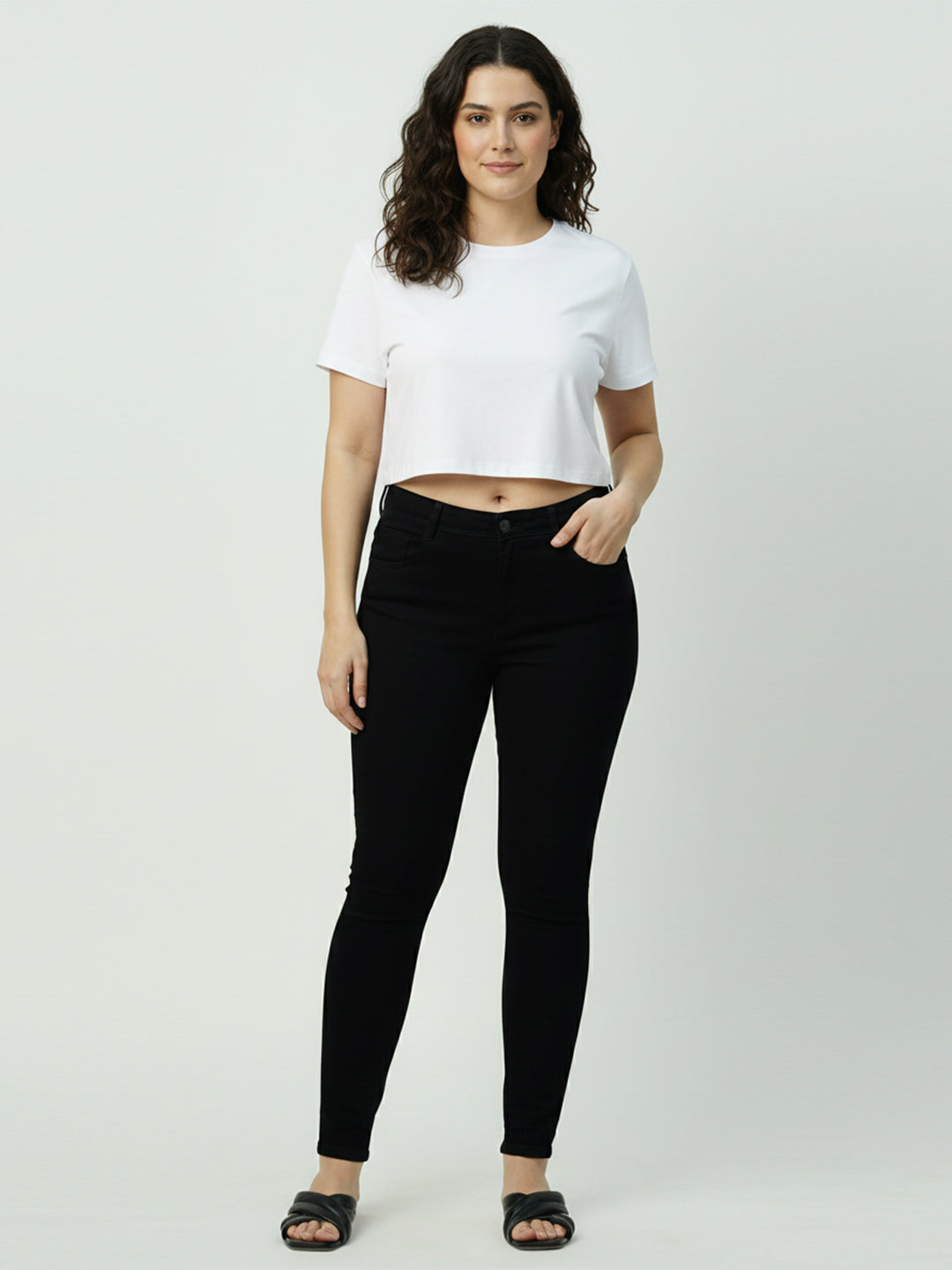 Women Mid-Rise Sculpt Fit Jeans