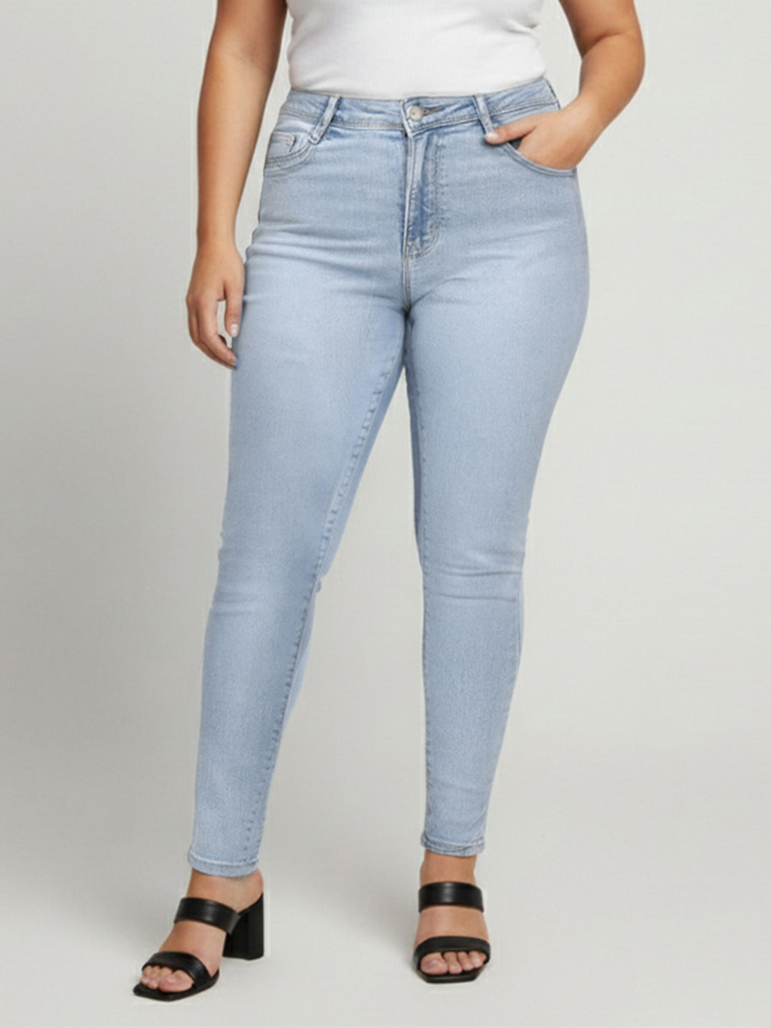 Kraus Kurve Women High-Rise Skinny Fit Jeans