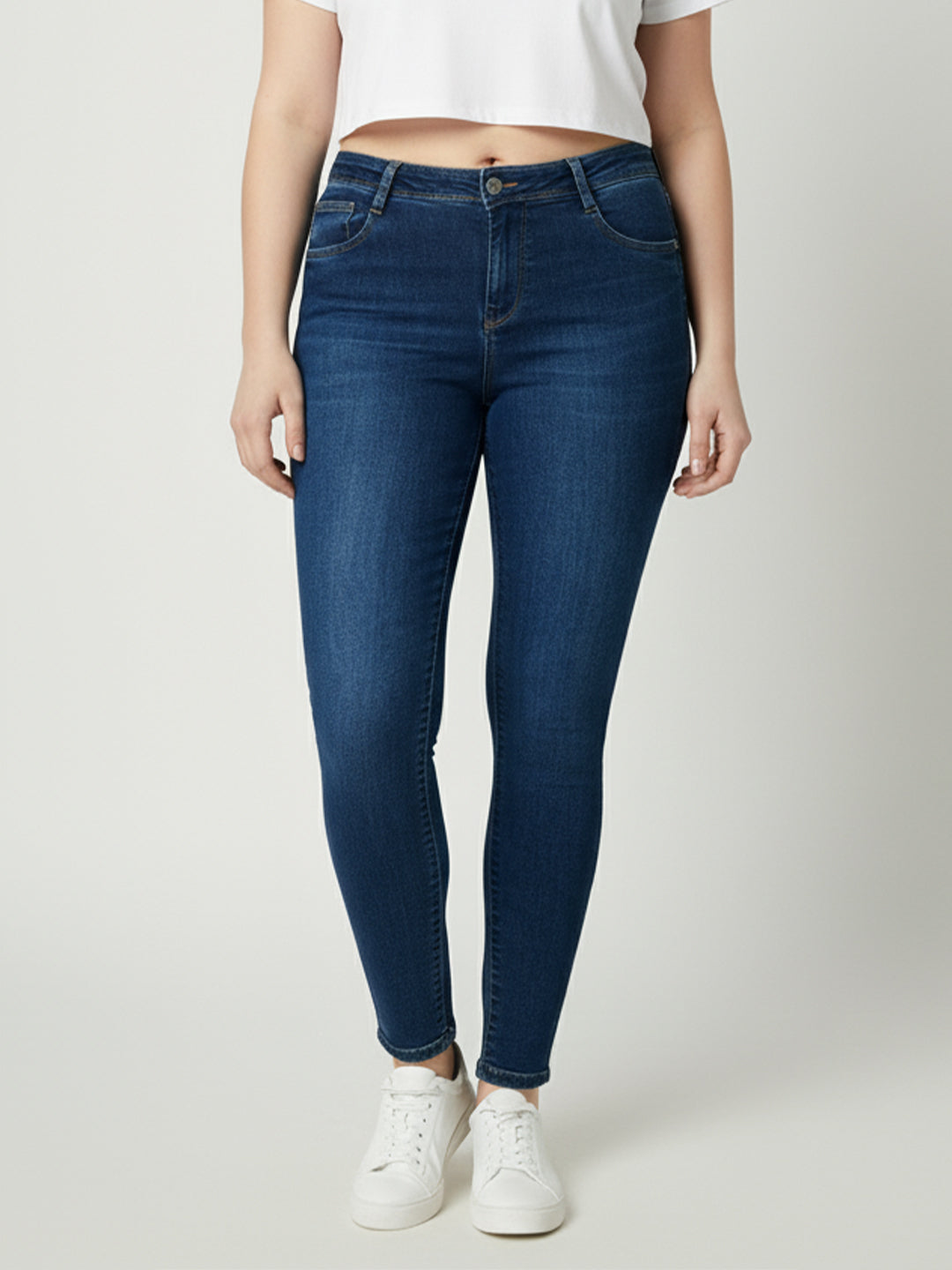 Women Mid-Rise Push Up Super Skinny Jeans