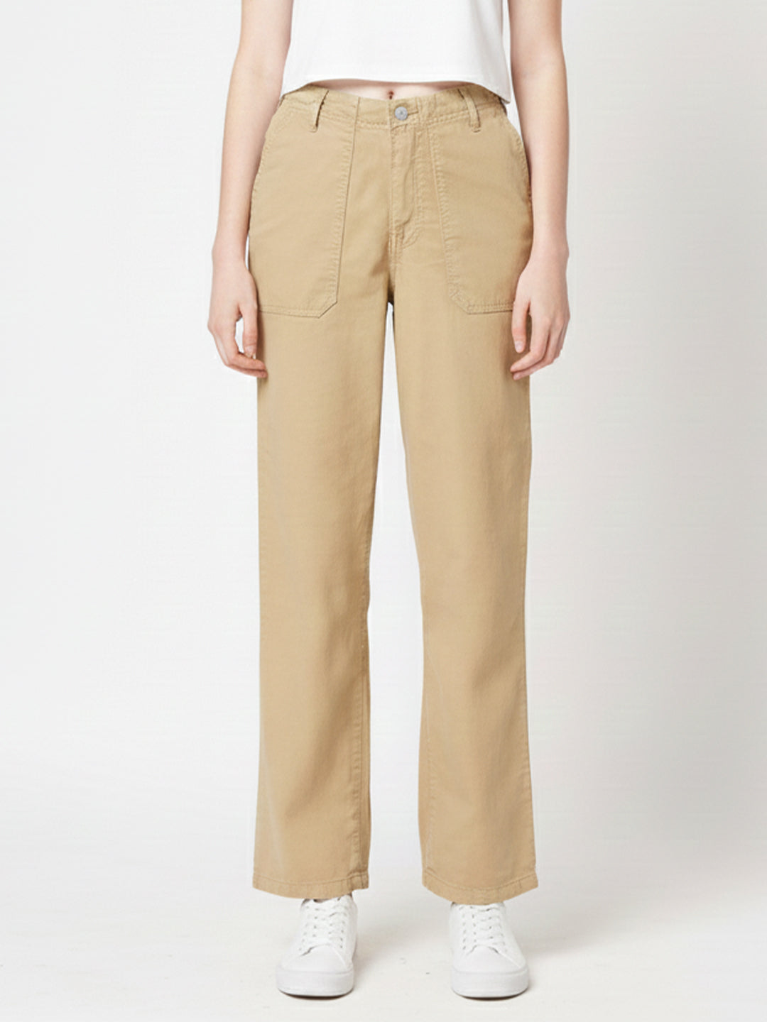 Women High-Rise Loose Straight Jeans