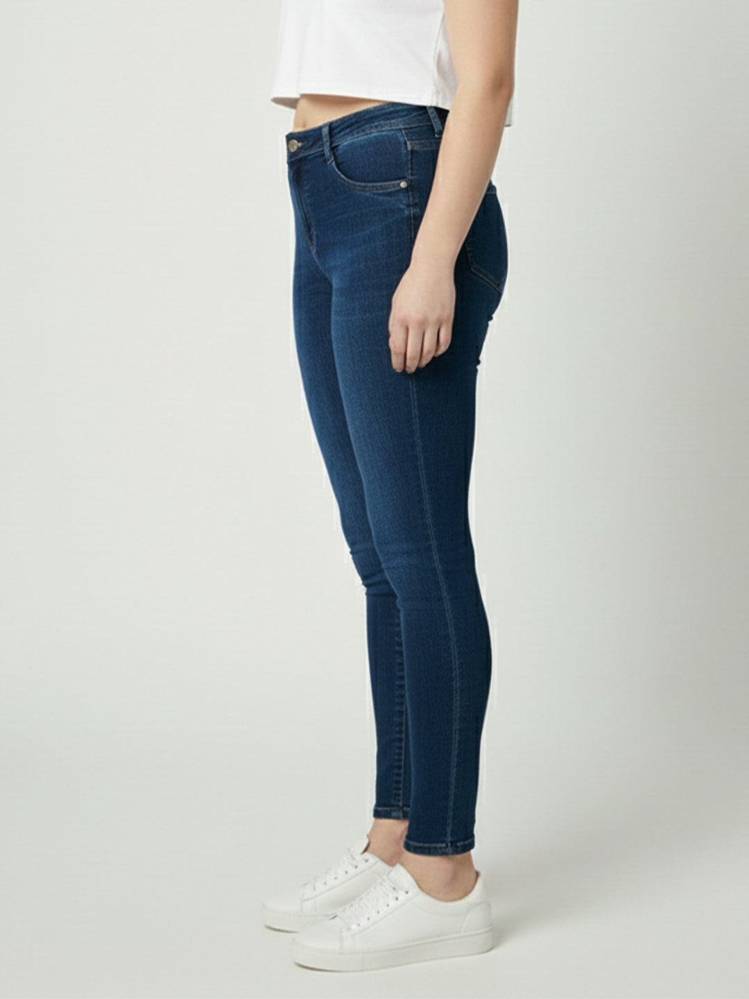 Women Mid-Rise Push Up Super Skinny Jeans