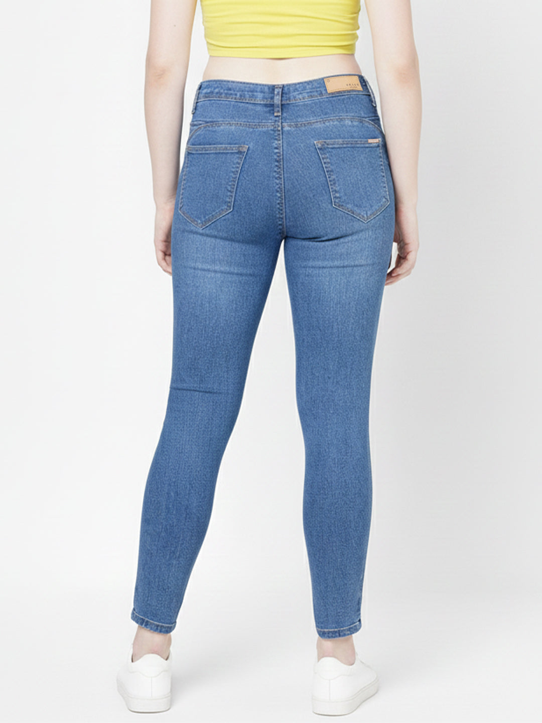 Women Mid-Rise Push Up Super Skinny Jeans