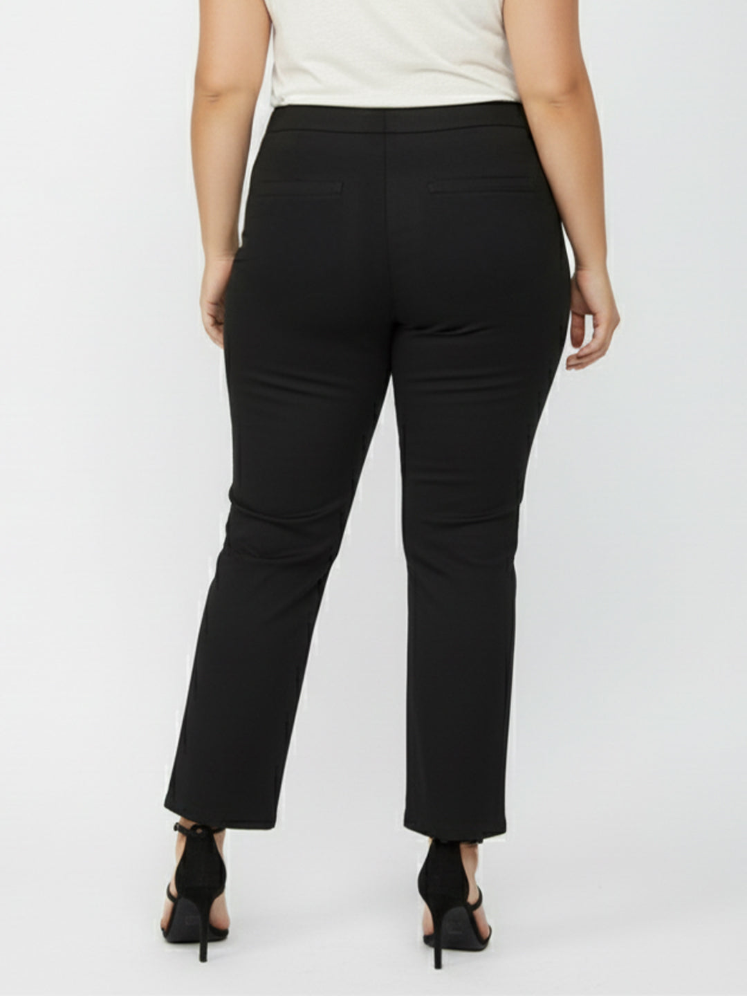 Kraus Kurve Women Black Mini Flare Treggings