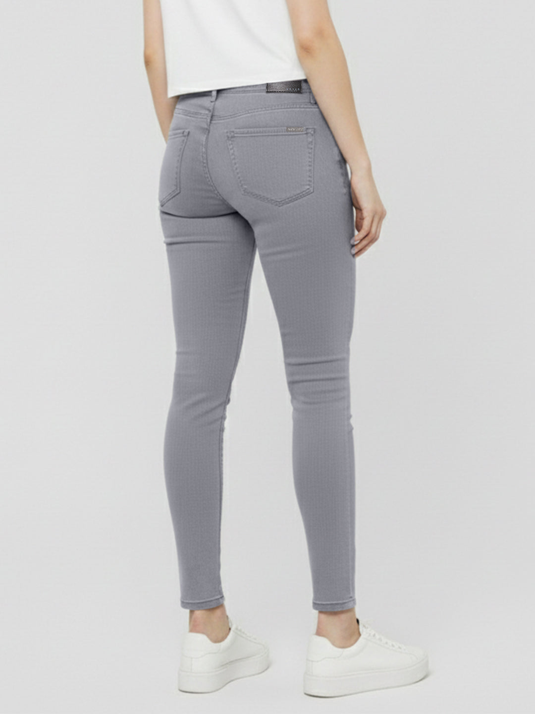 Women Grey High-Rise Skinny Jeans