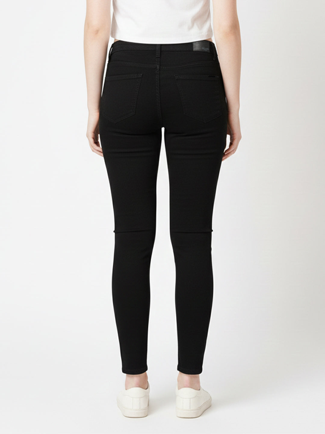 Women Black High-Rise Skinny Jeans