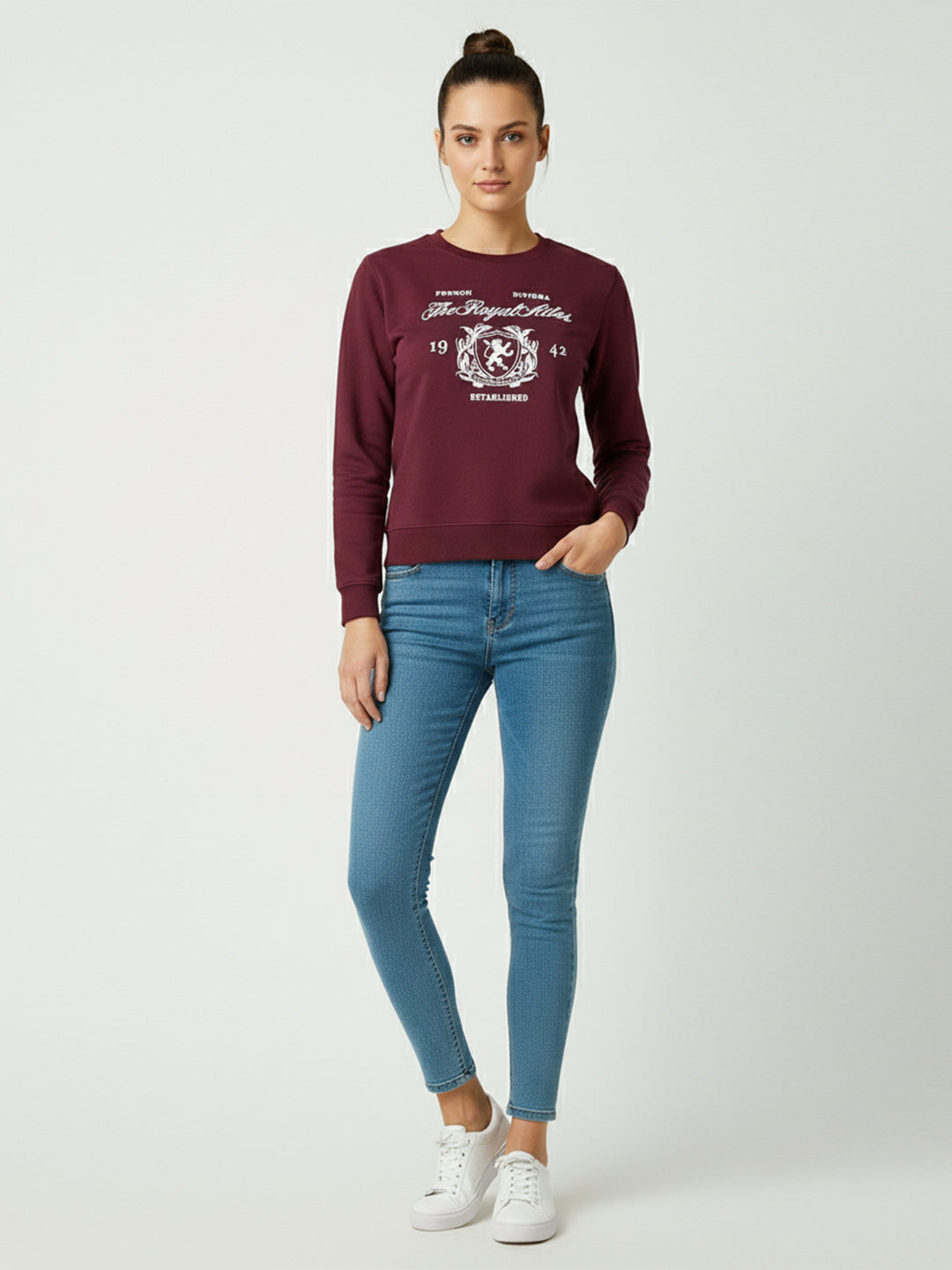 Women Sky High-Rise Skinny Fit Jeans