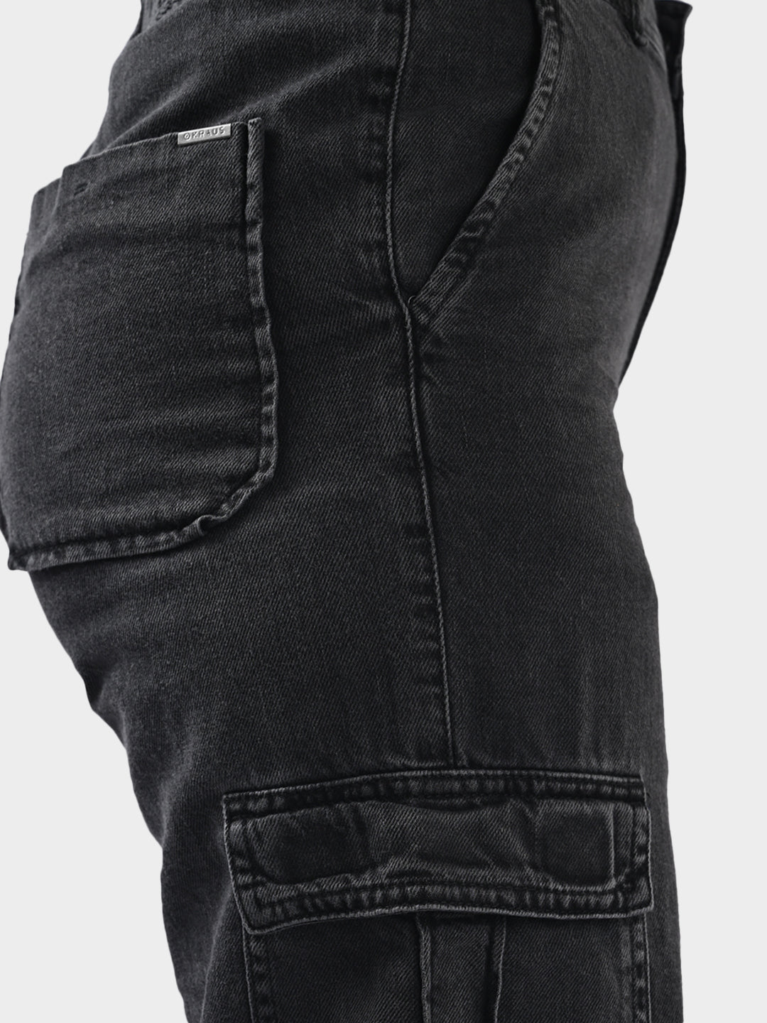 Women Grey High-Rise Cargo