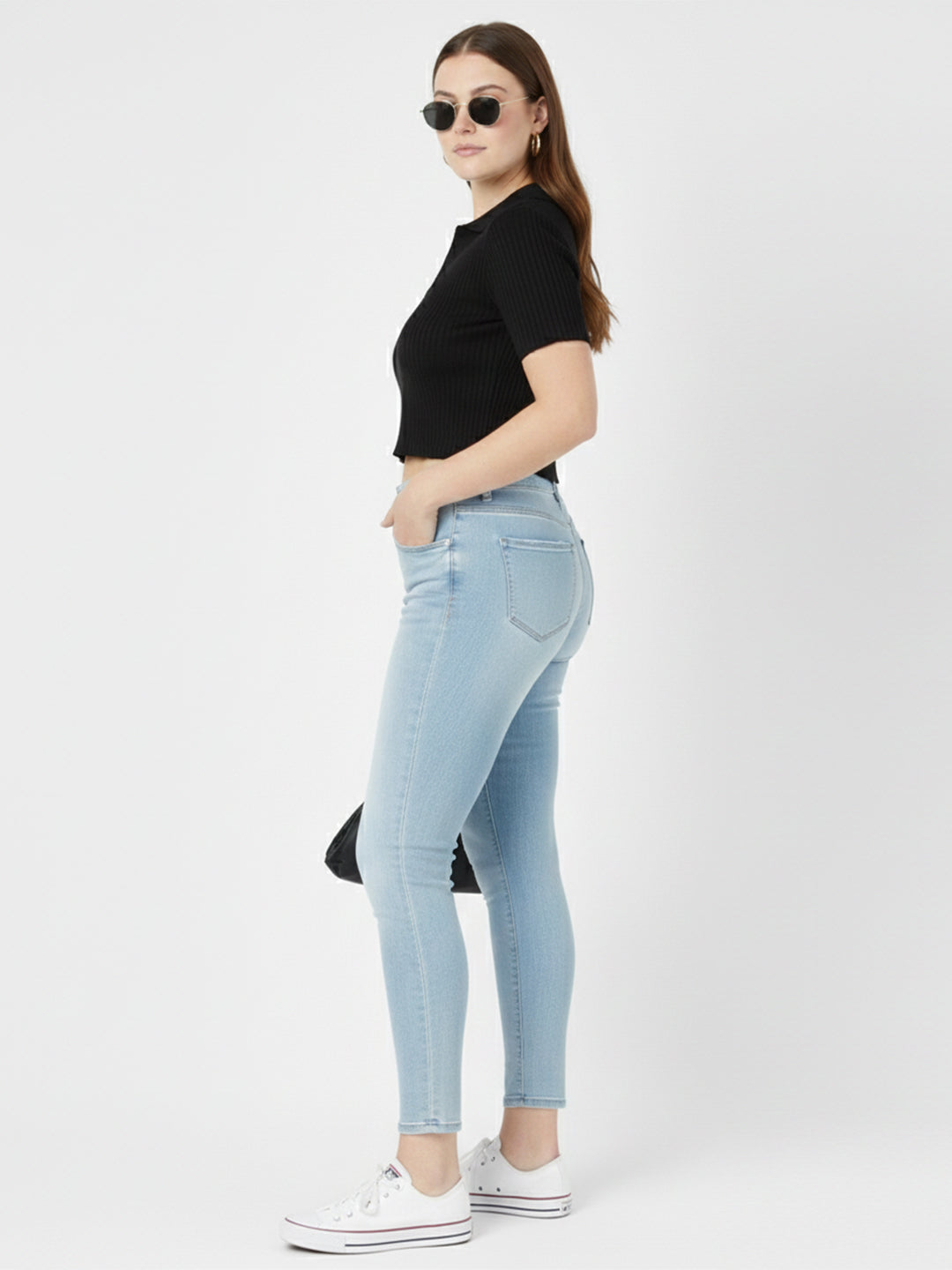 Women Mid-Rise Push Up Super Skinny Jeans