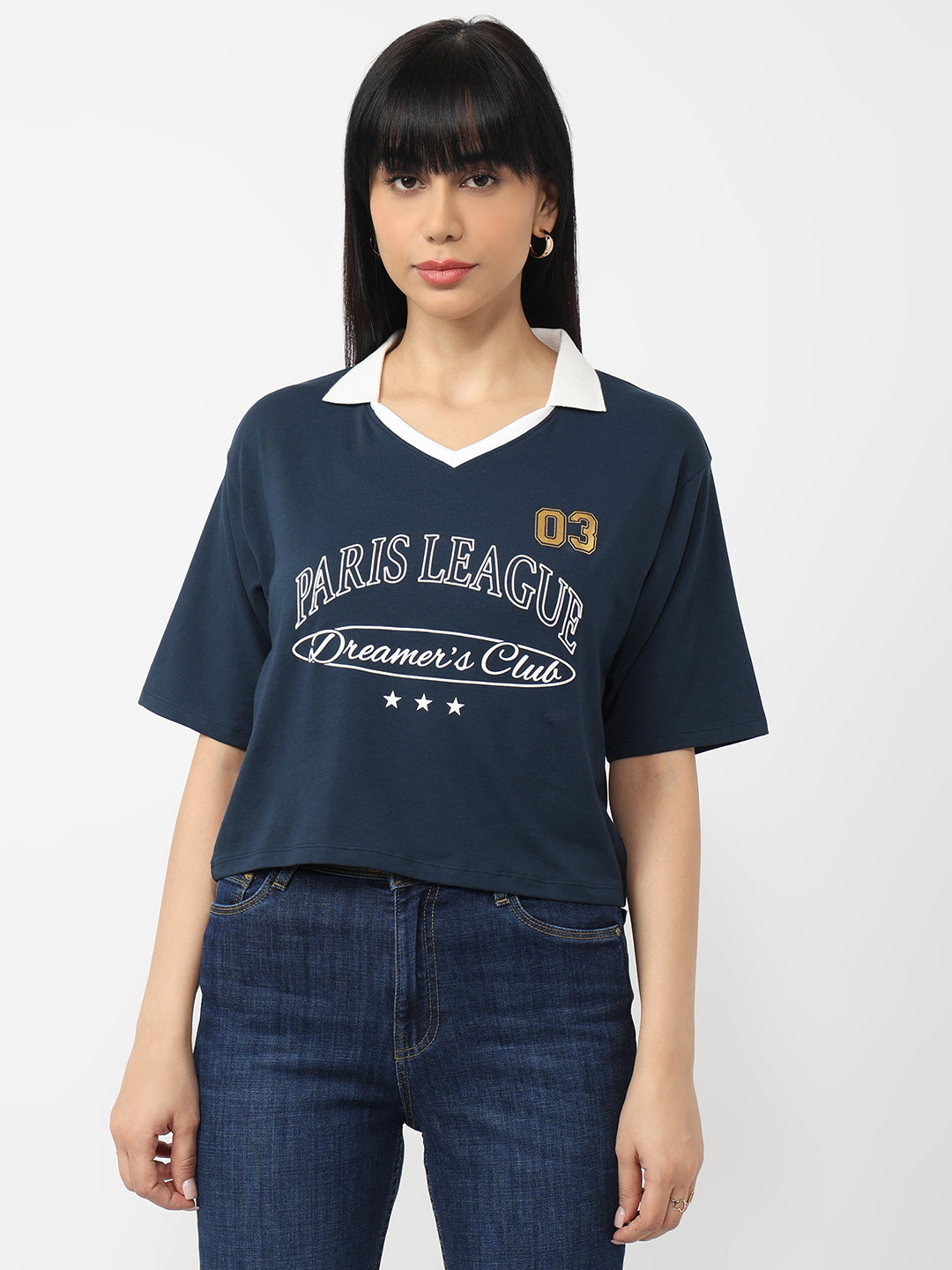 Women Airforce Graphic Crop T-Shirt