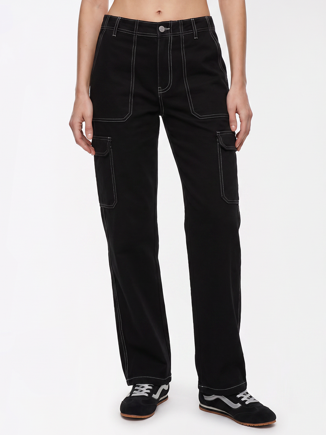 Women Black Cargo