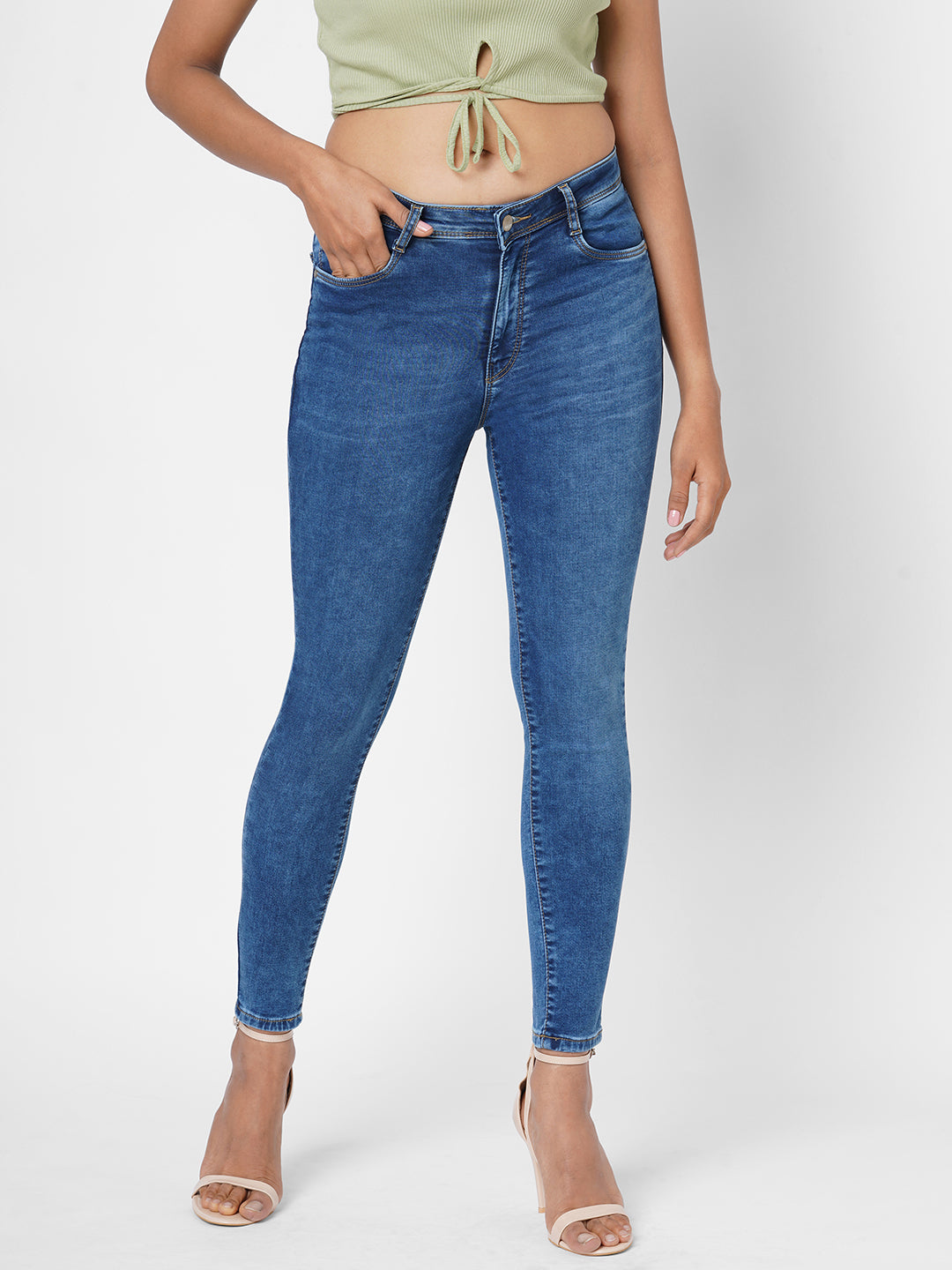 Women High-Rise Skinny Fit Jeans
