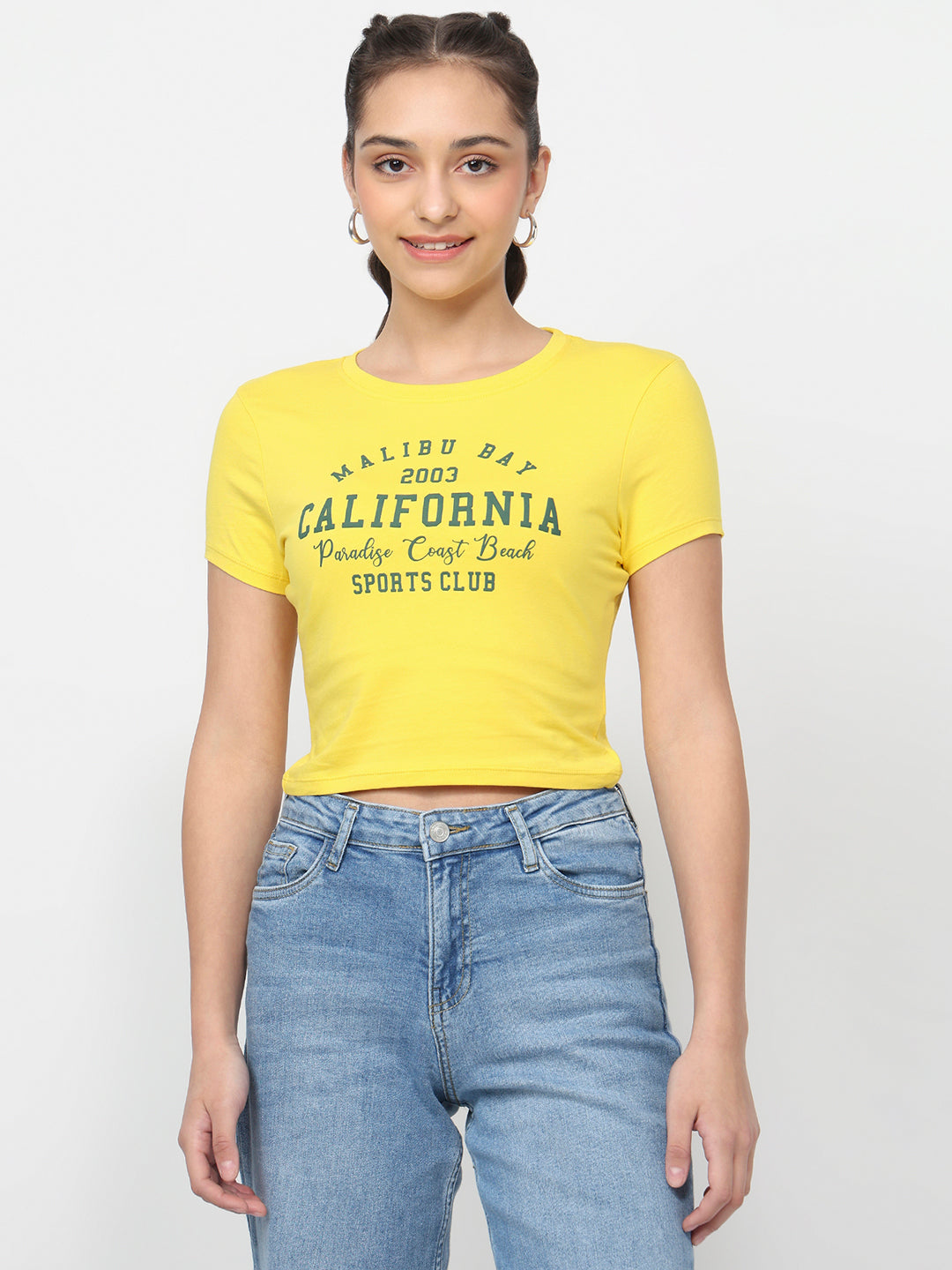 Women Yellow Genz Tees