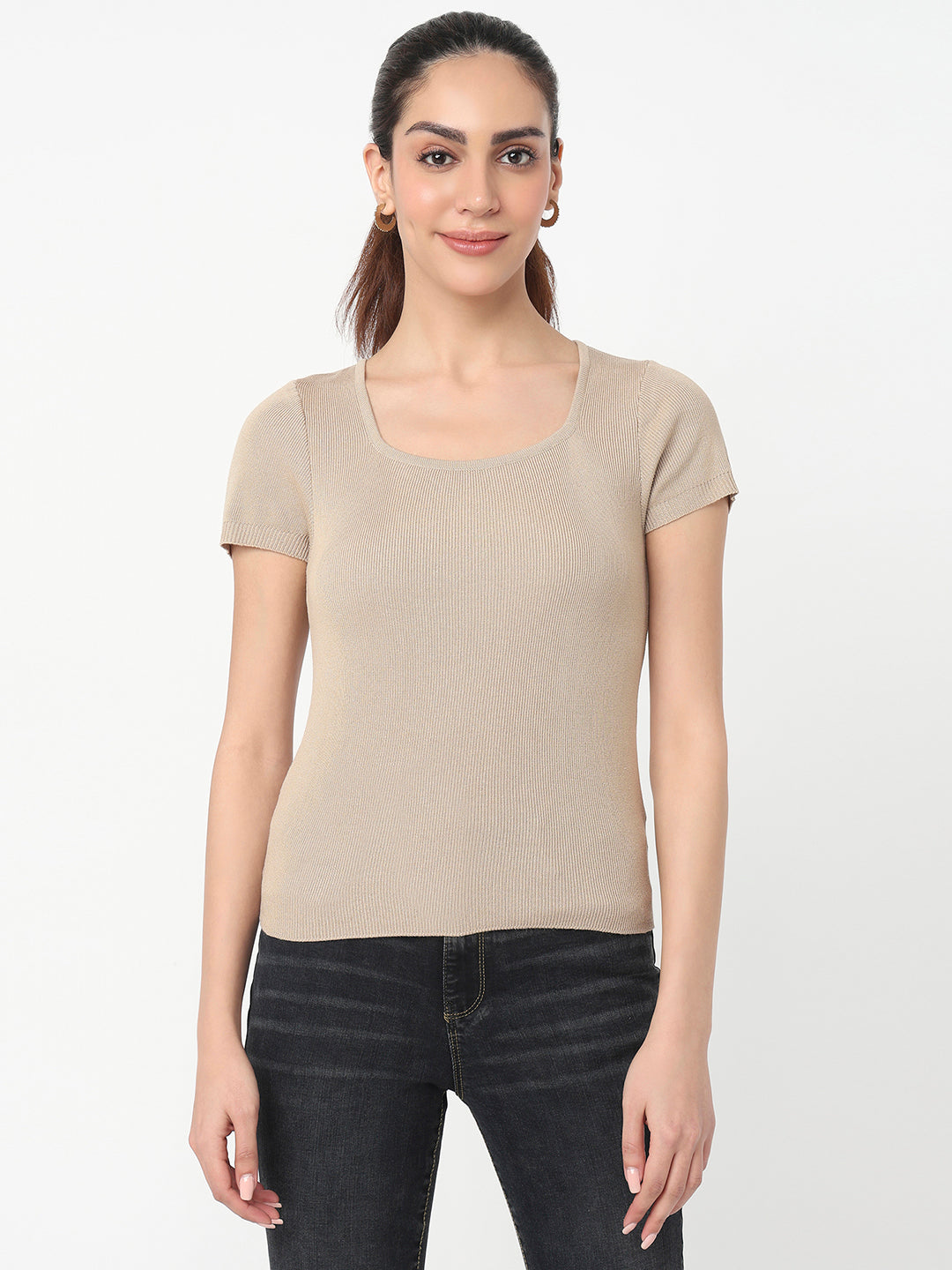 Women Summer Sand Slim Flat Knit