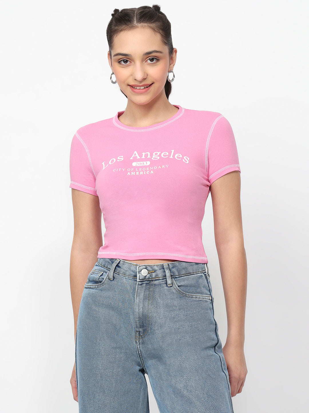 Women Pop Pink Genz Tees