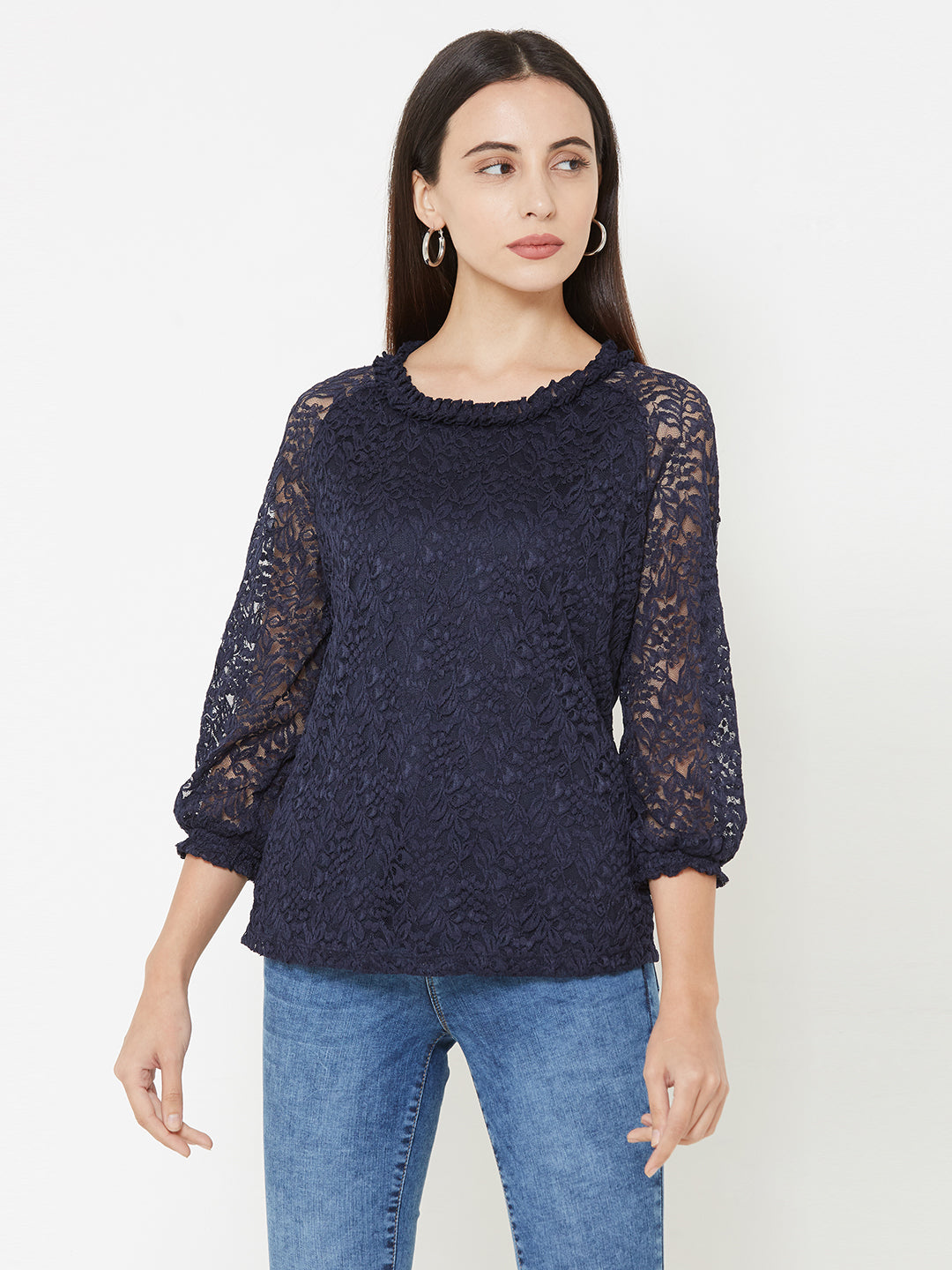 Women Navy Top