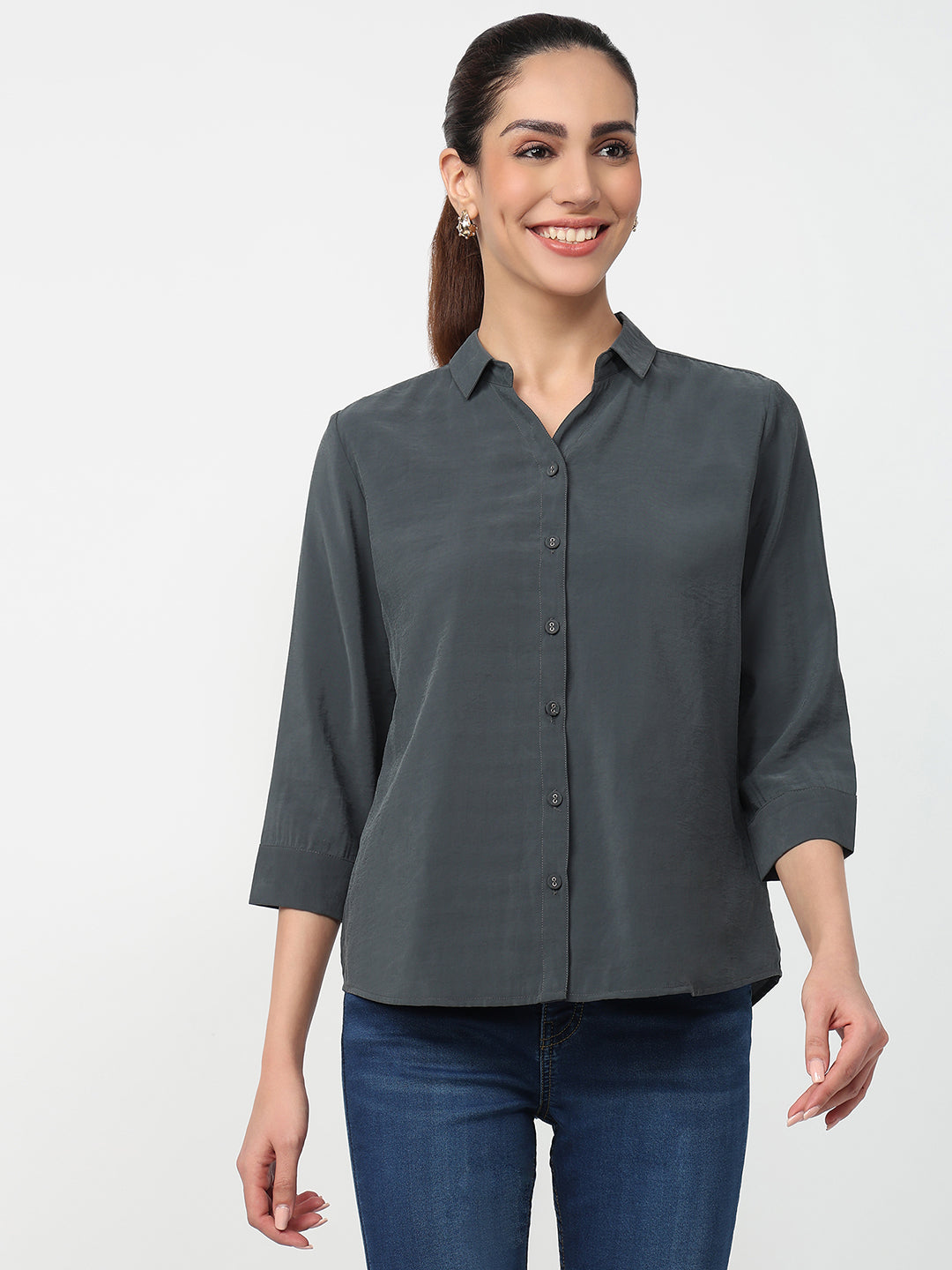 Women Dark Slate Shirt