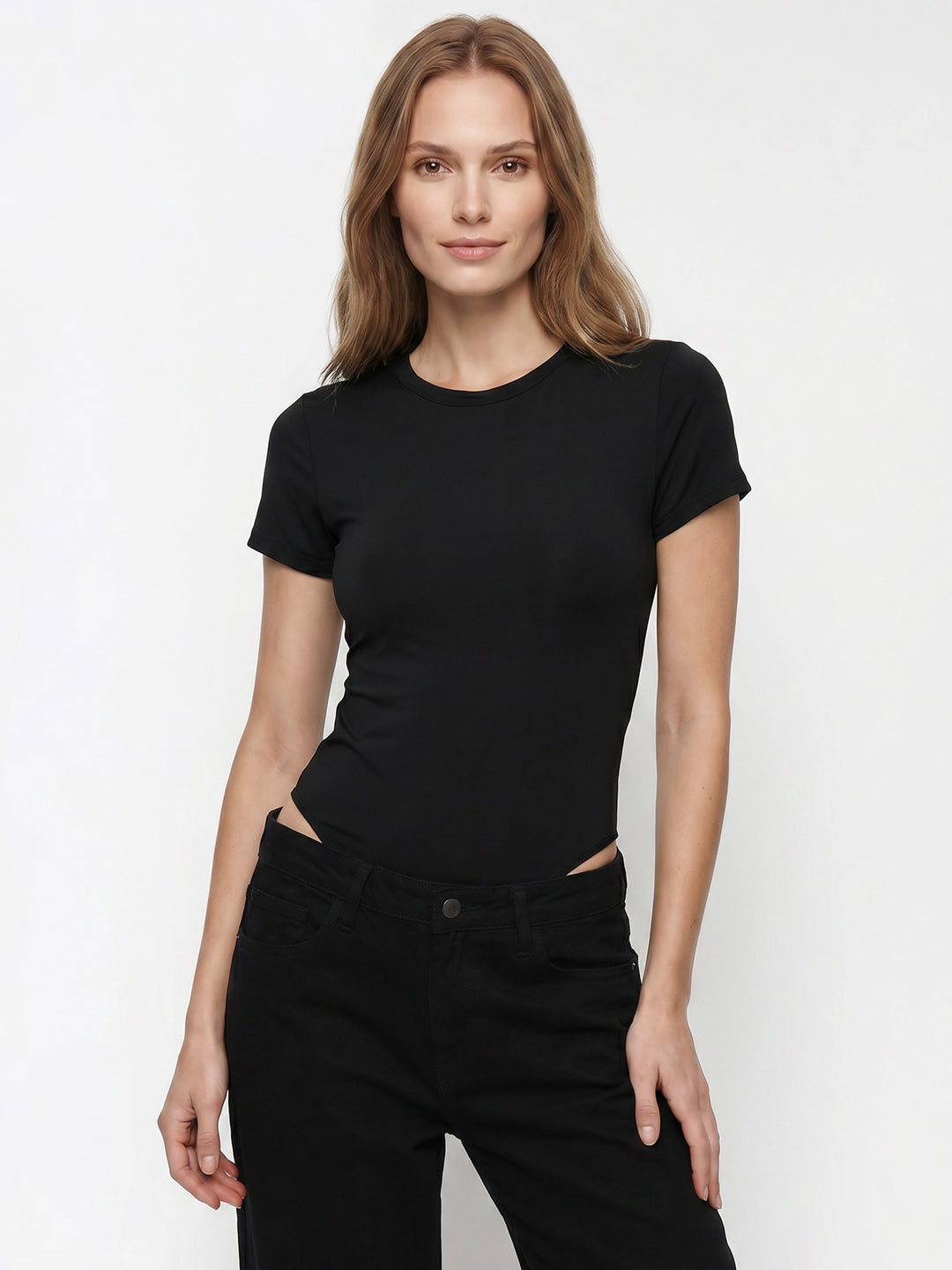 Women Black Bodysuit
