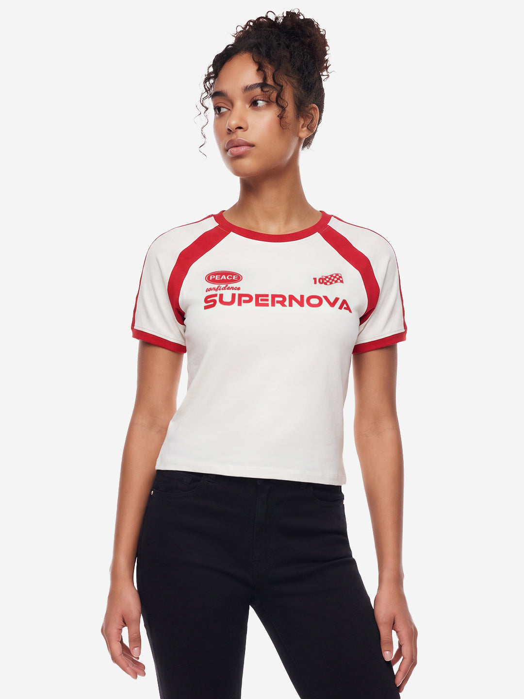 Off White Graphic Print Neo Tees