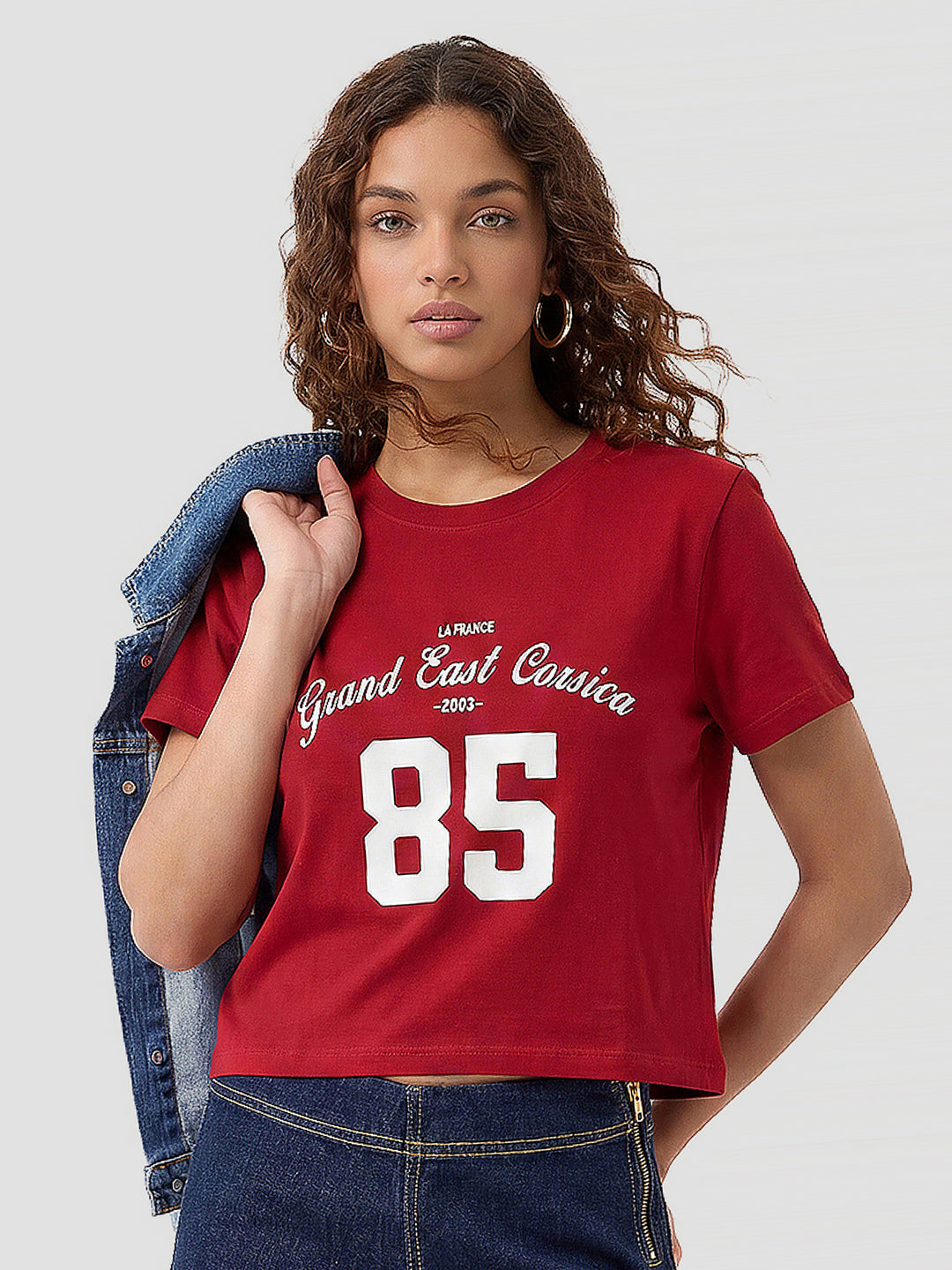 Women Red Genz Tees