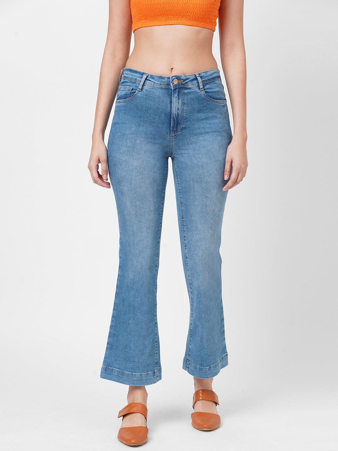 Women High-Rise Flare Jeans